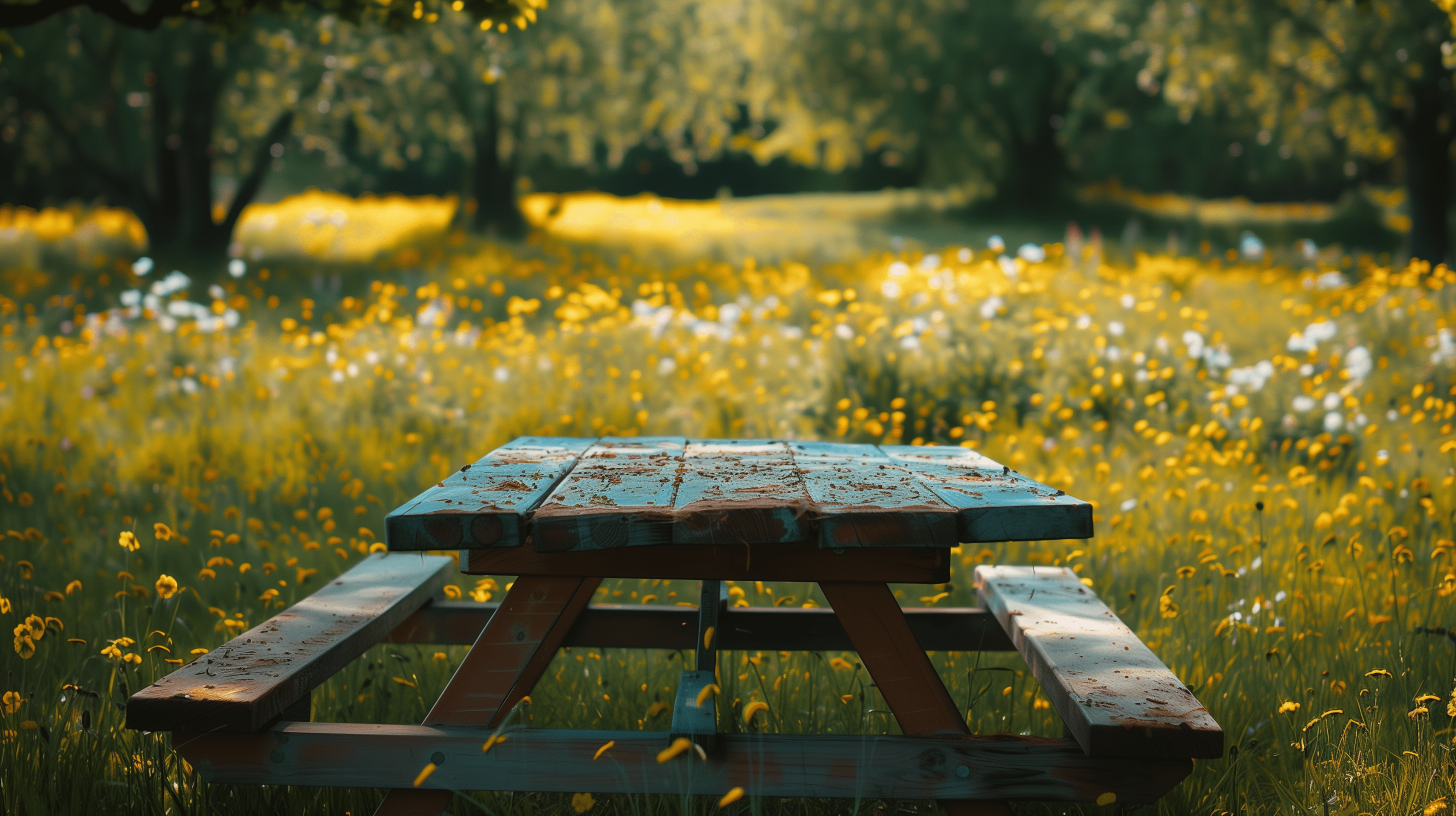 2912x1632 Blossoming Meadow HD Wallpaper
