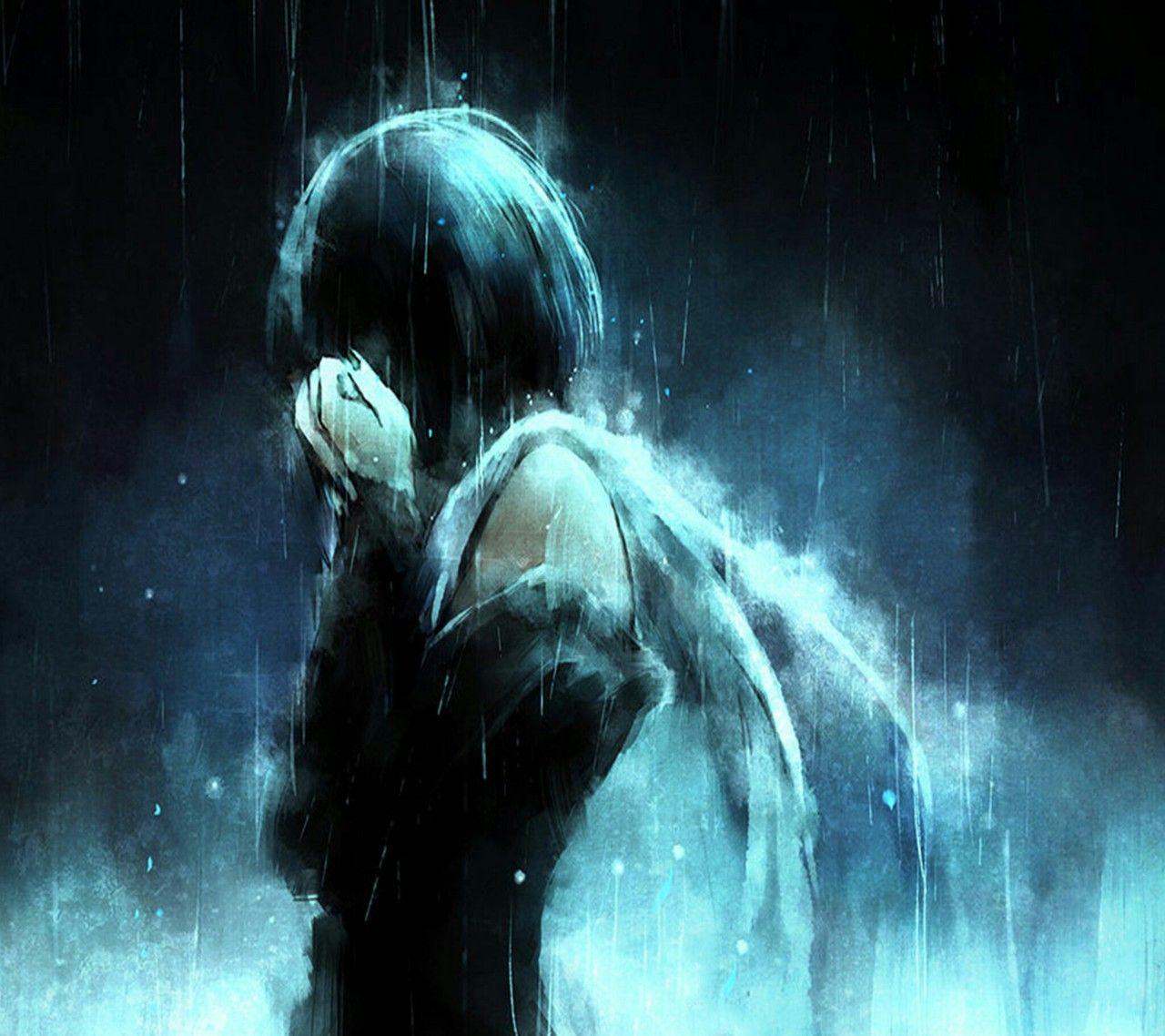 1280x1138 Rain Image Angel Crying In The Rain HD Wallpaper And