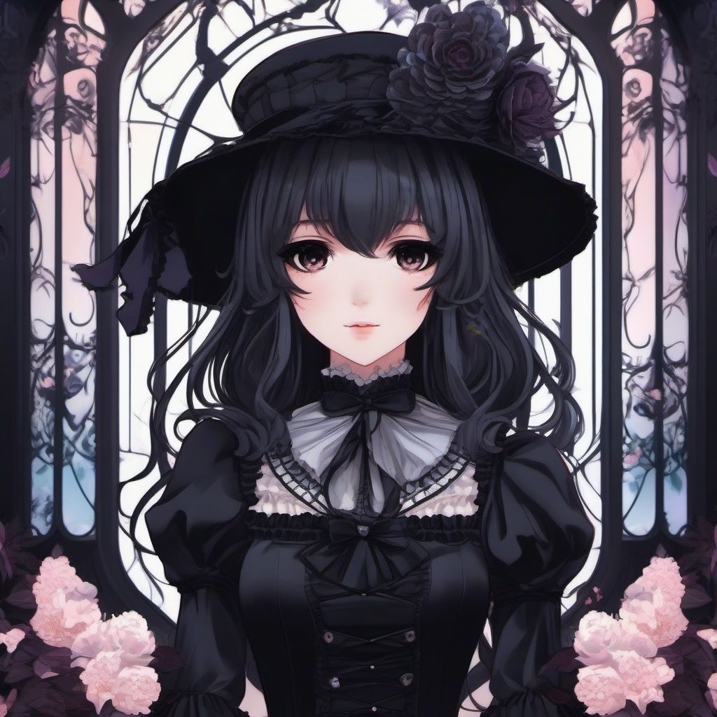 1024x1024 Gothic Lolita Fashion Inspired Anime