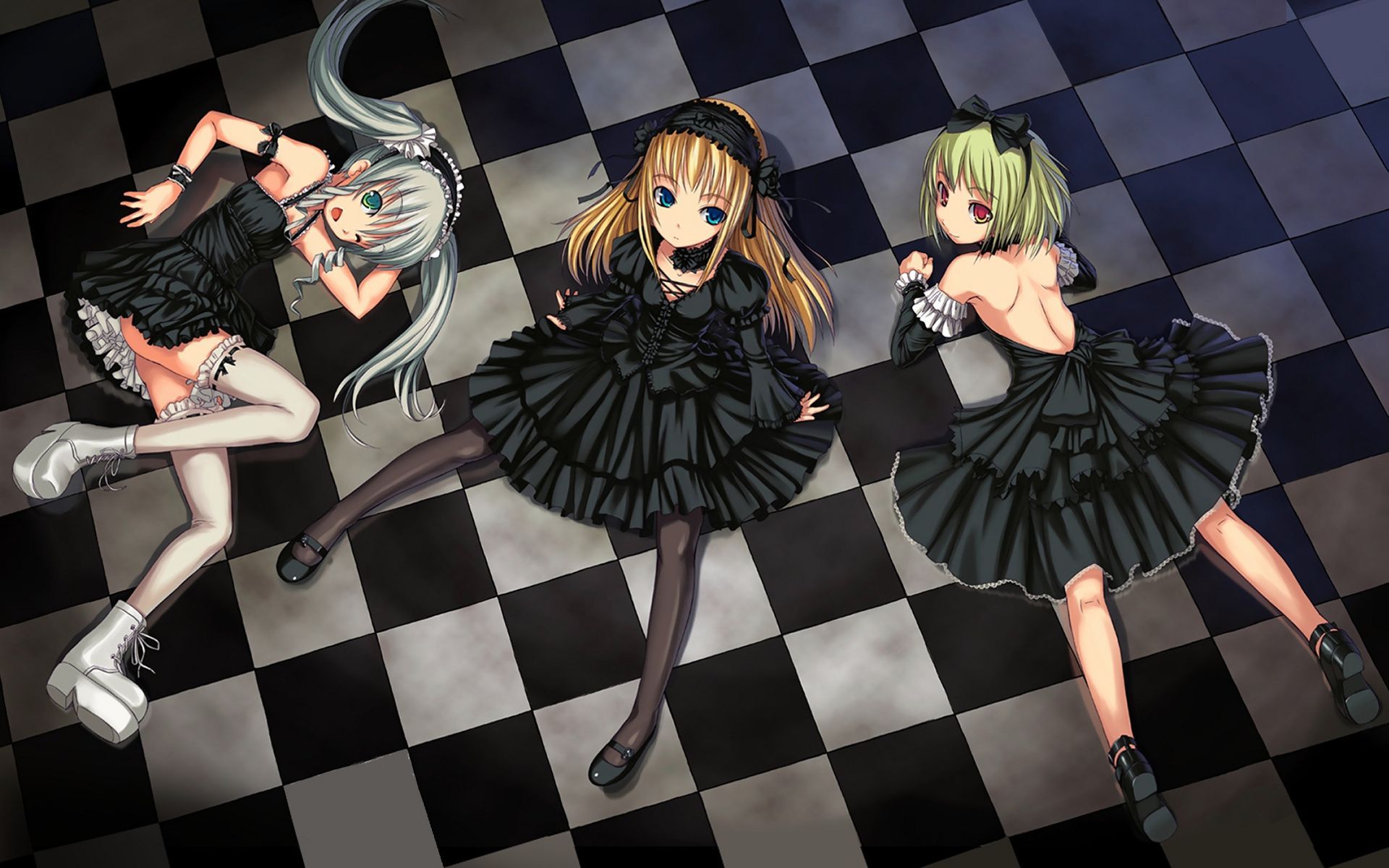 1920x1200 Monochrome Gothic Anime Original