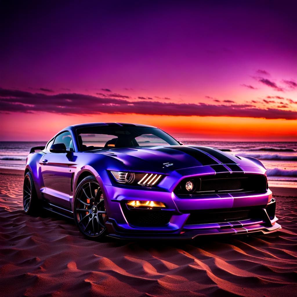 1024x1024 Ford Mustang Shelby Cobra night magic