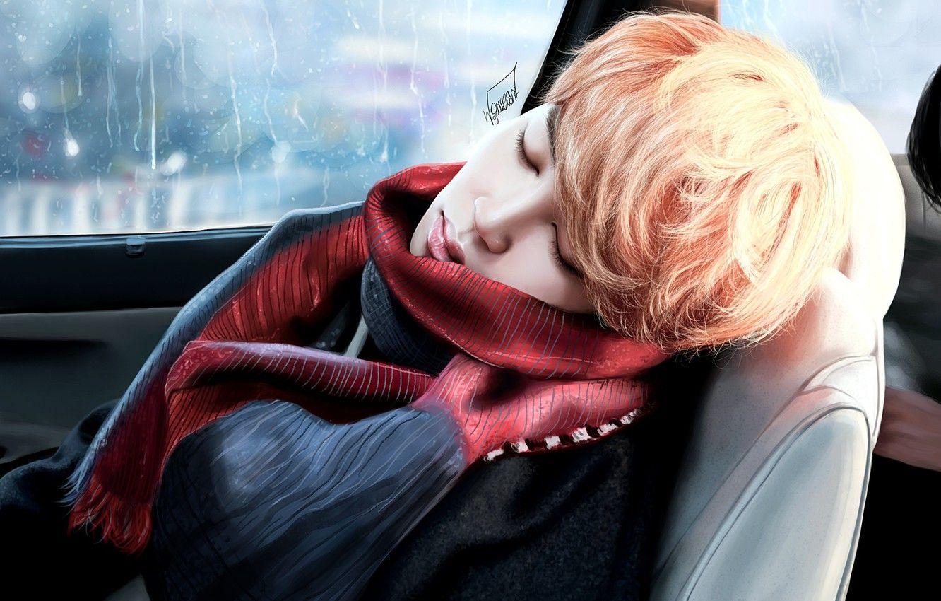 1332x850 Wallpaper auto, art, BTS, BangTan Boys, by xCollecx, Park Ji