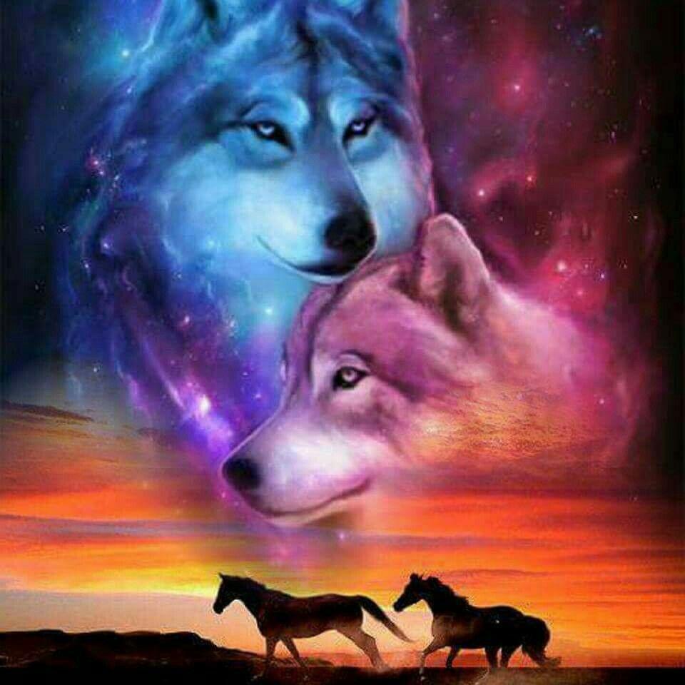 Horses And Wolves Wallpapers Top Free Horses And Wolves Backgrounds Wallpaperaccess