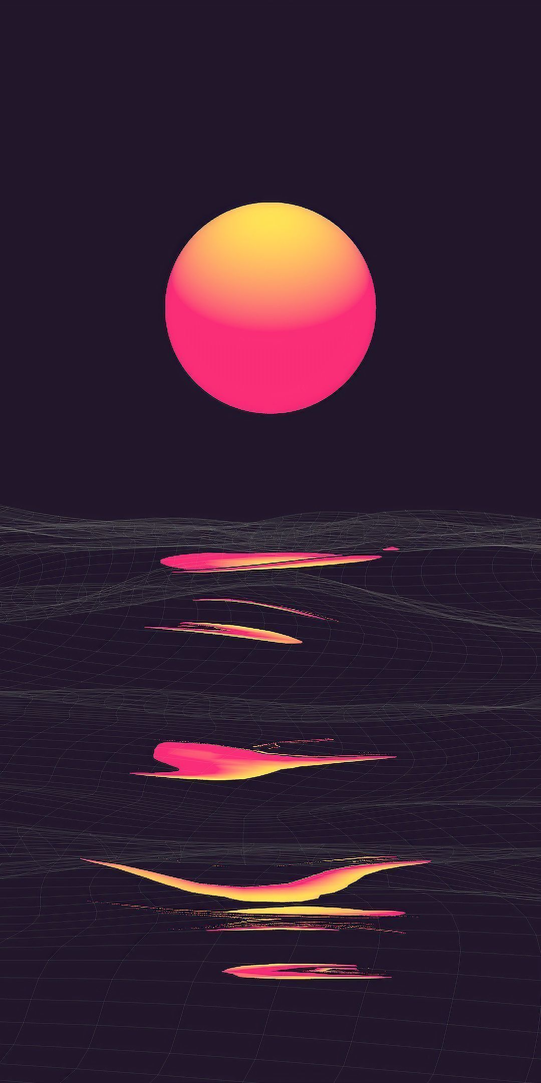 1080x2160 4k Phone Retro Wave Wallpaper