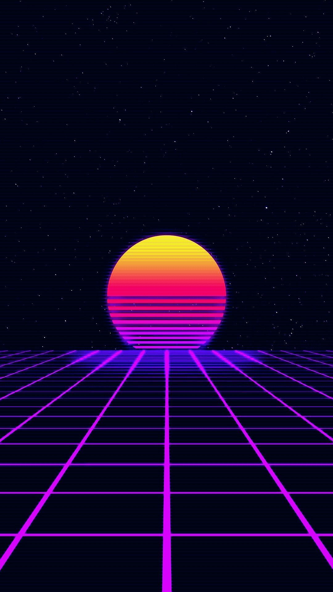 1080x1920 Retrowave iPhone 11 Wallpaper