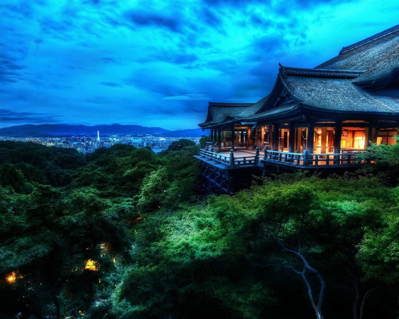 1280x1024 Kiyomizu Dera Temple Japan desktop PC and Mac wallpaper