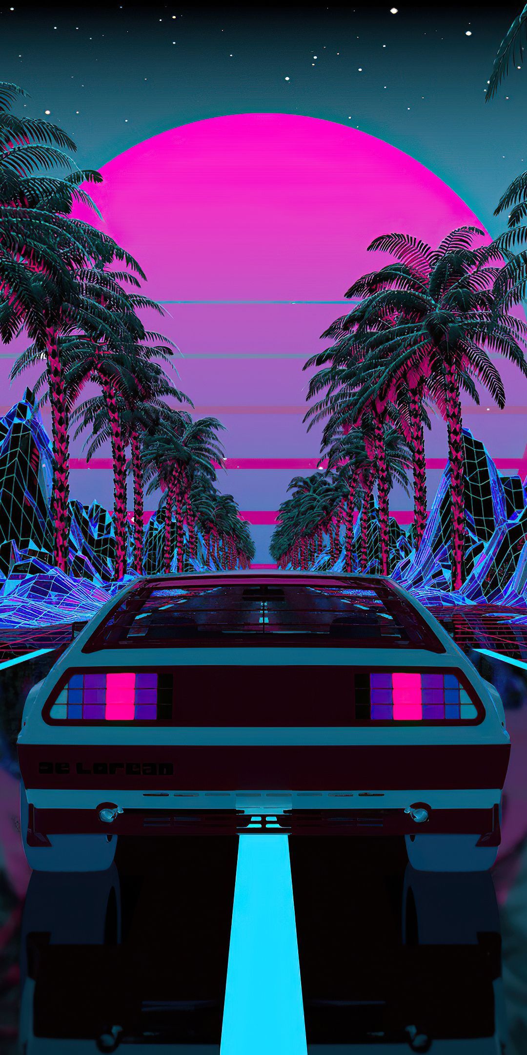 1080x2160 Download Artistic Retrowave Phone Wallpaper