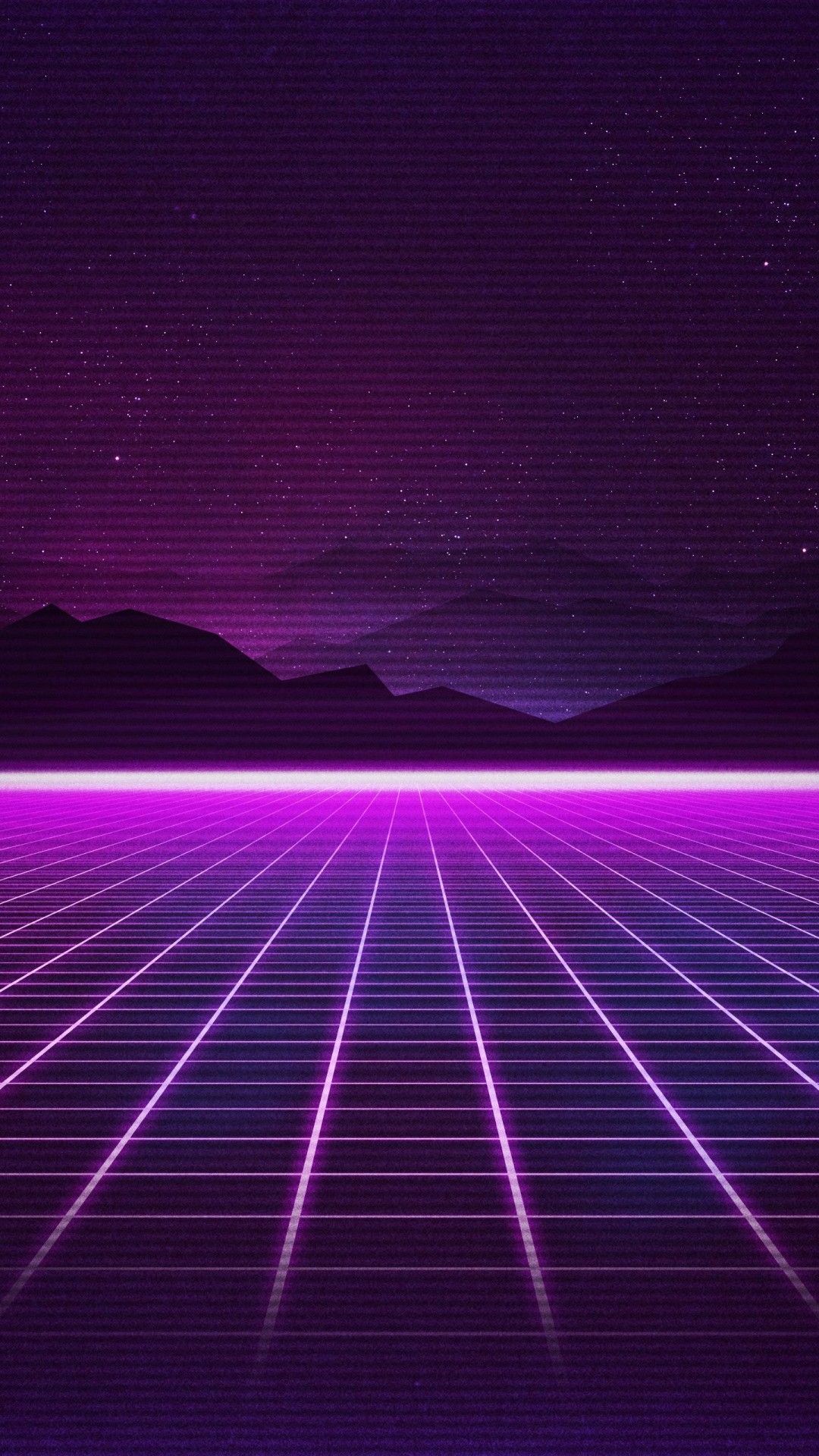 1080x1920 Retrowave Neon Grids Wallpaper. HD