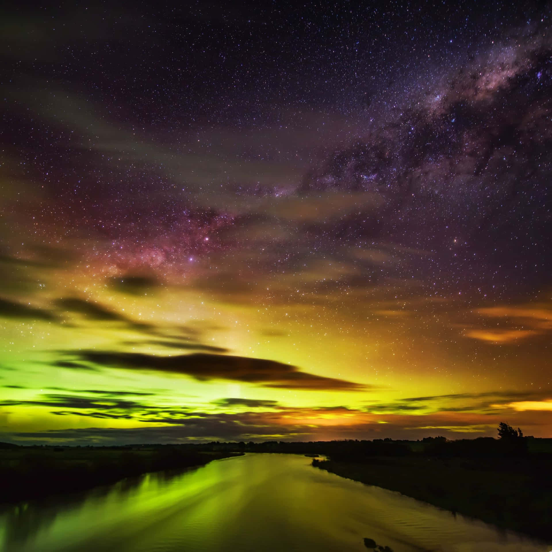 1920x1920 night sky Wallpaper