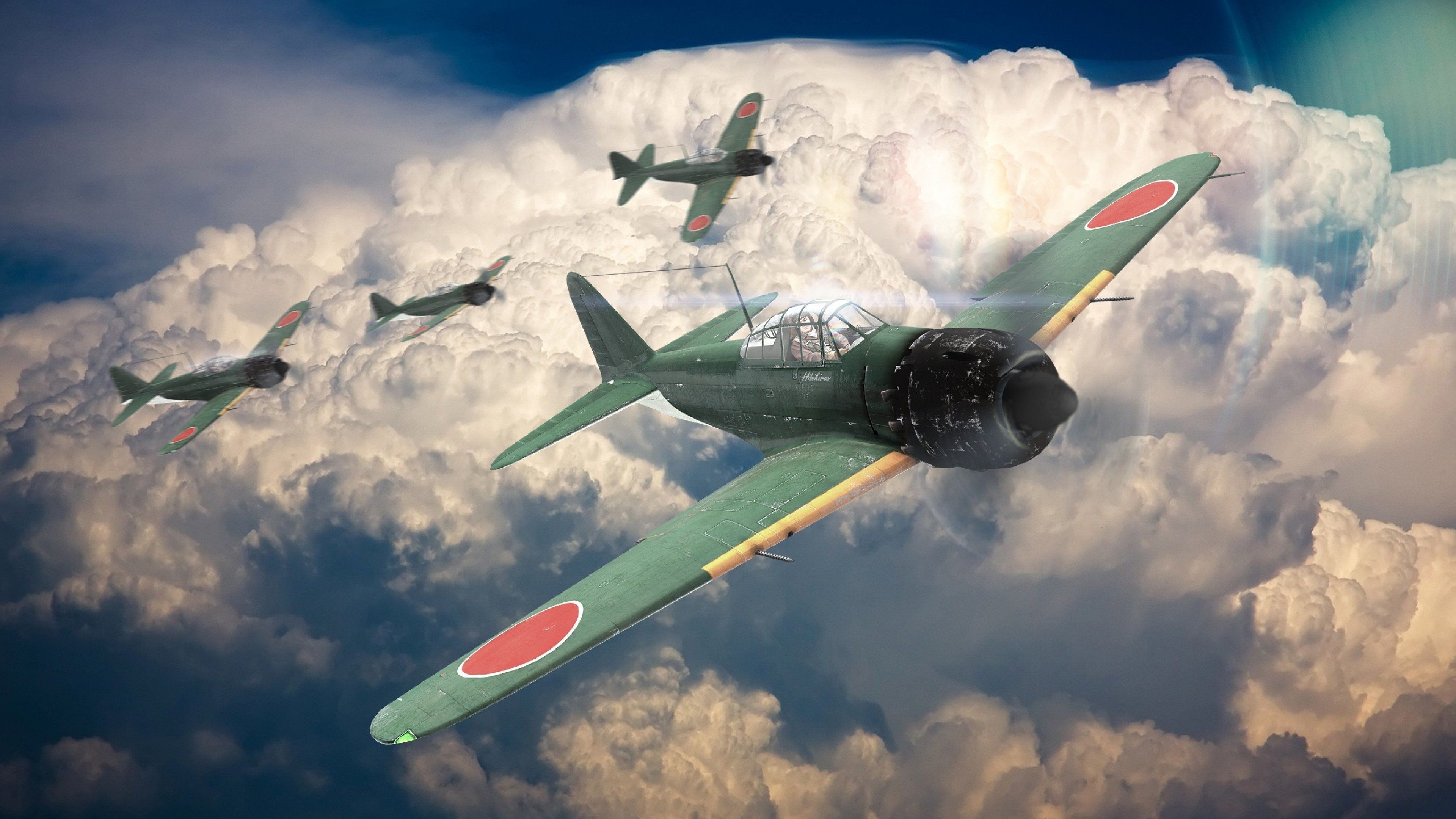 3840x2160 Mitsubishi A6M Zero Wallpaper 25