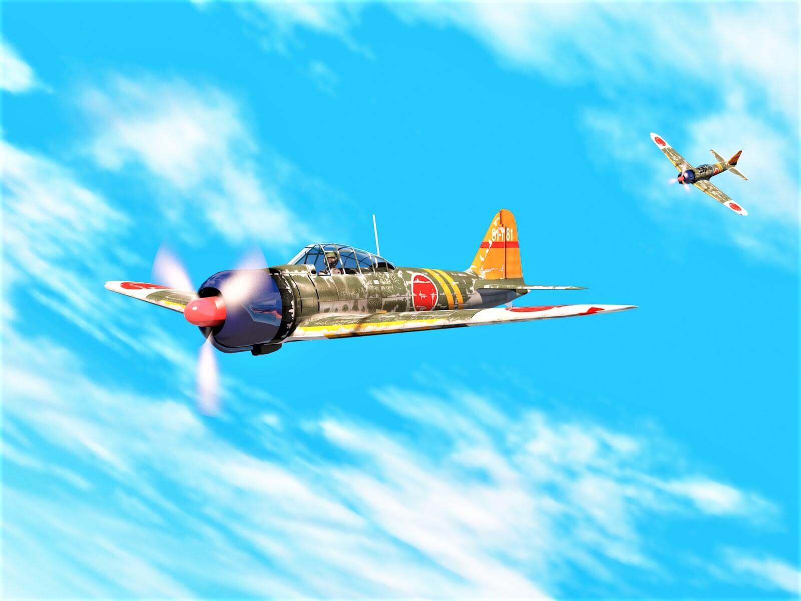 1600x1200 zero fighter A6m 3D Render, Digital Art