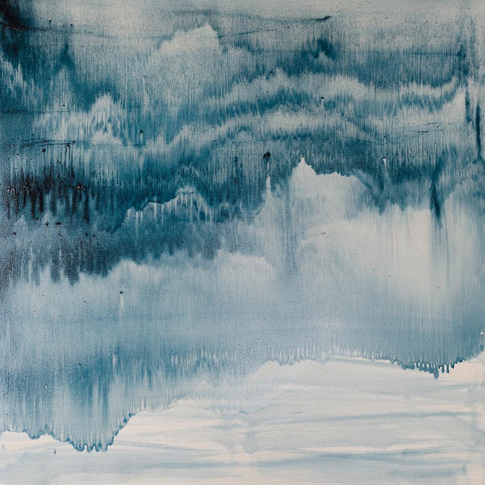 1000x1000 Gradient Tie Dye Wallpaper Mural Blue