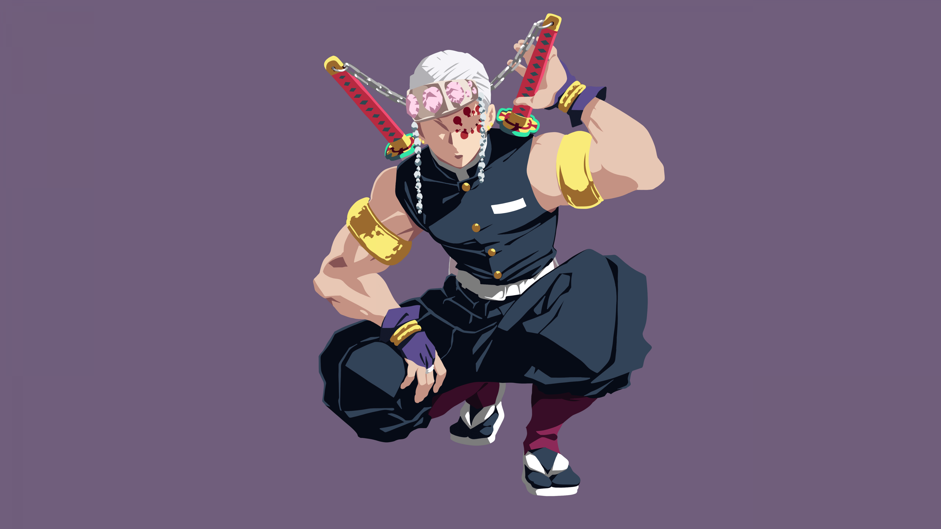 3840x2160 Tengen Uzui Wallpaper 4K, Minimal art, 5K