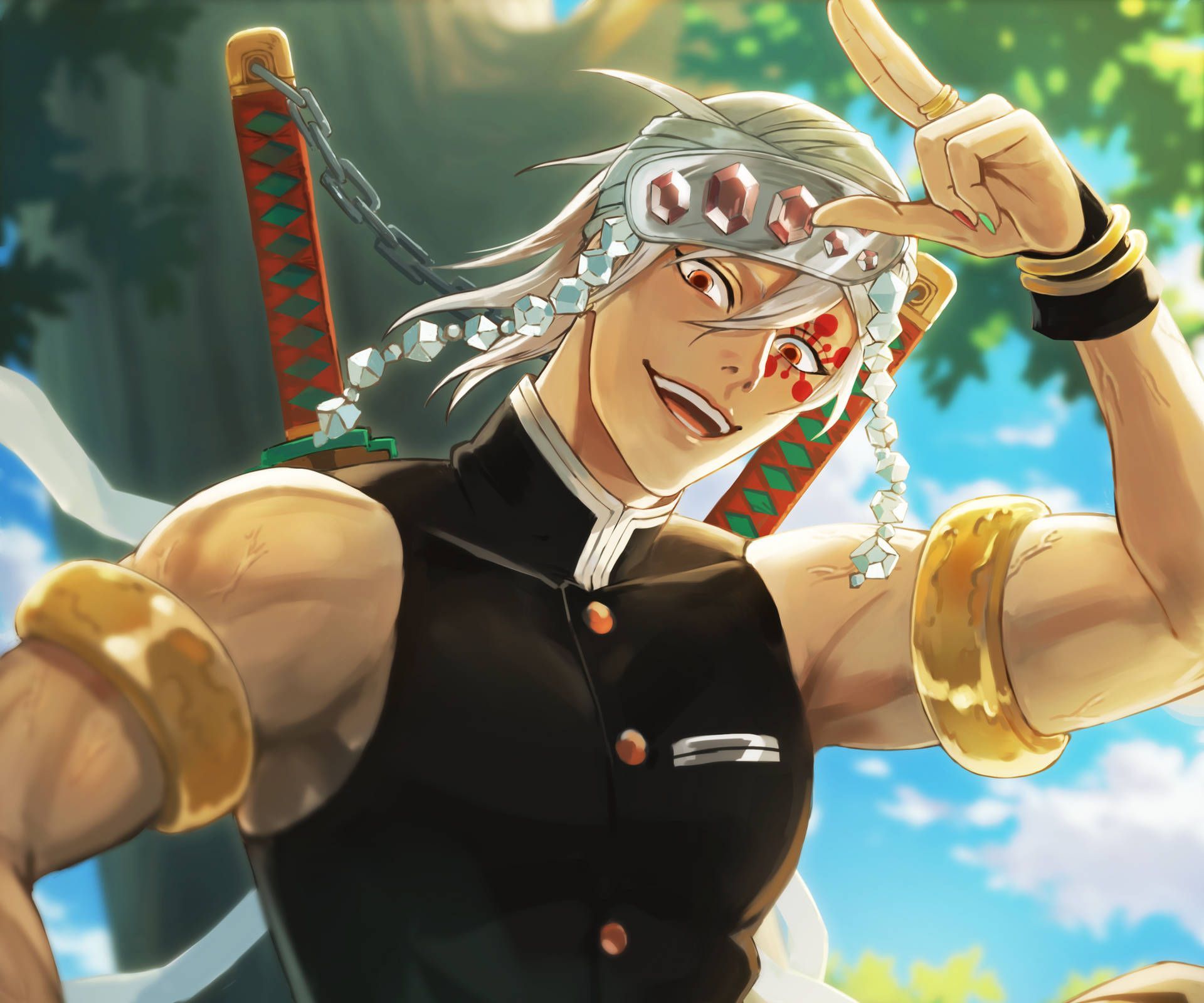 1920x1600 Tengen Uzui Background. Wallpaper