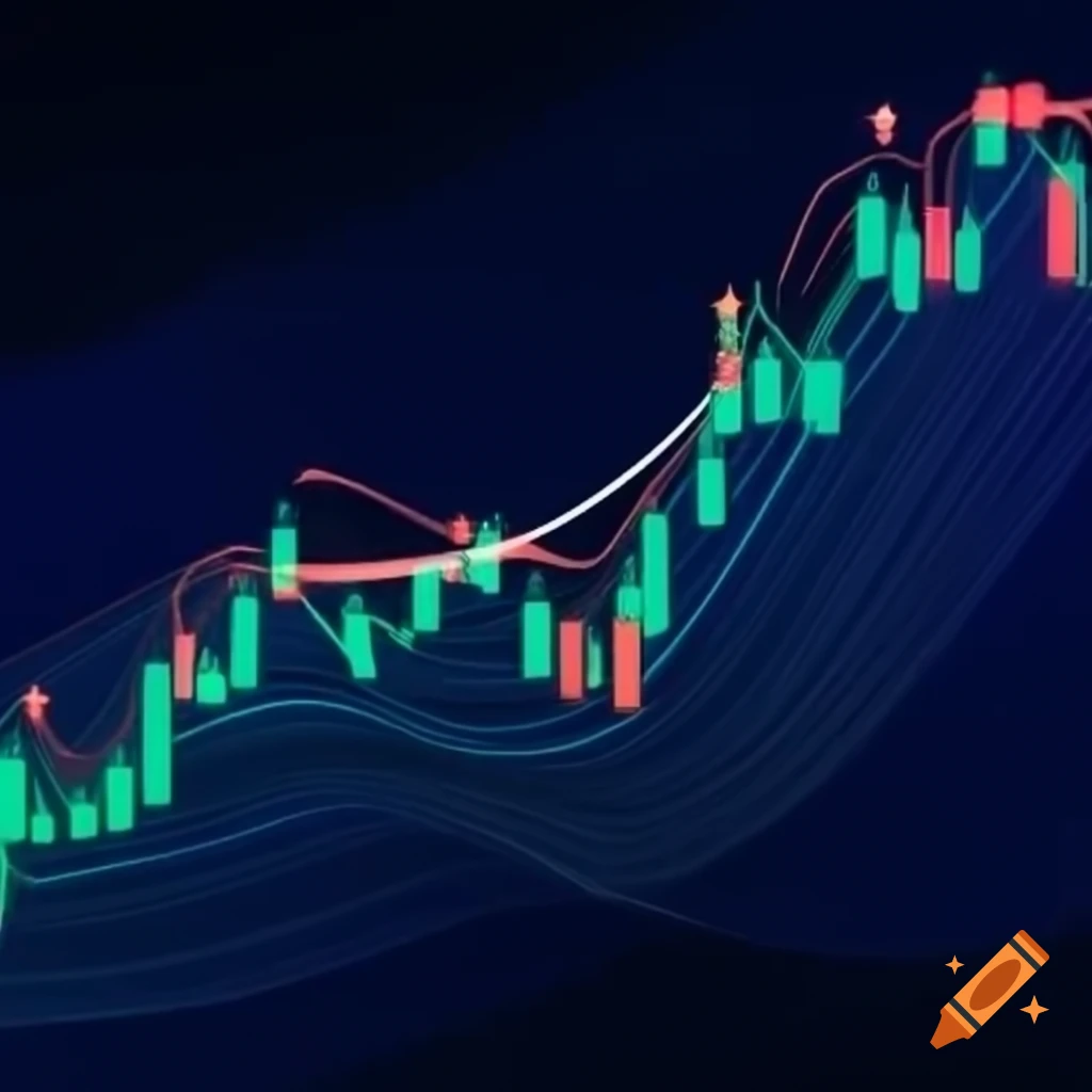 1024x1024 Crypto trading background featuring