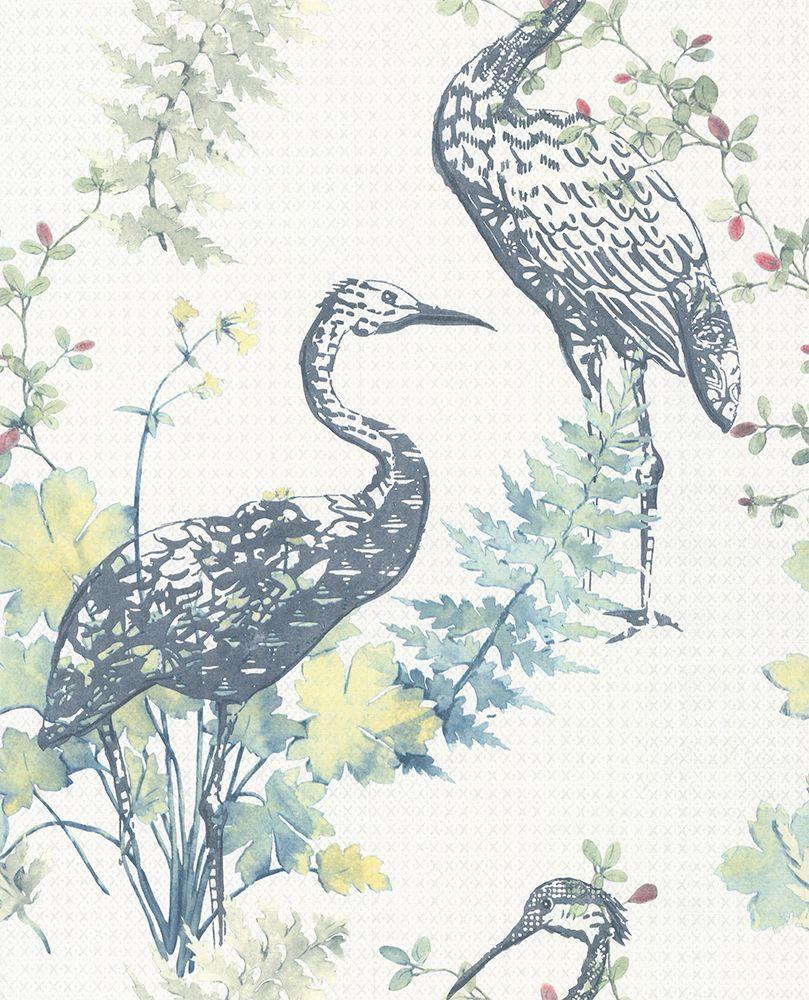 809x1000 Oriental Bird By Albany / Green 1. Bathroom