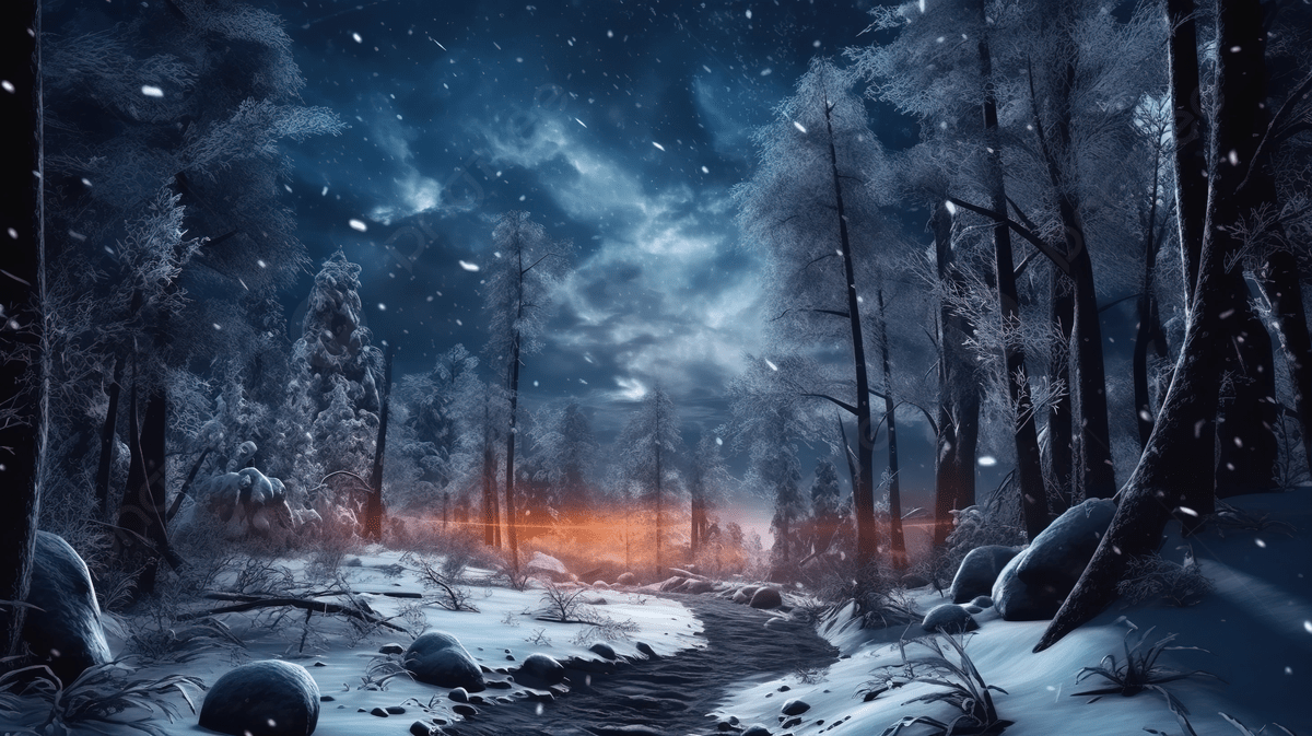 1200x673 Enchanting Winter Wonderland 3D Digital
