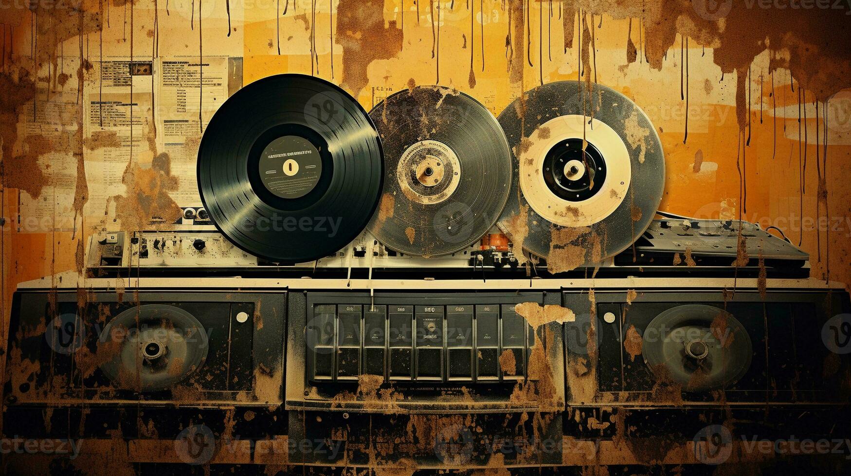 1749x980 grunge music with distressed textures