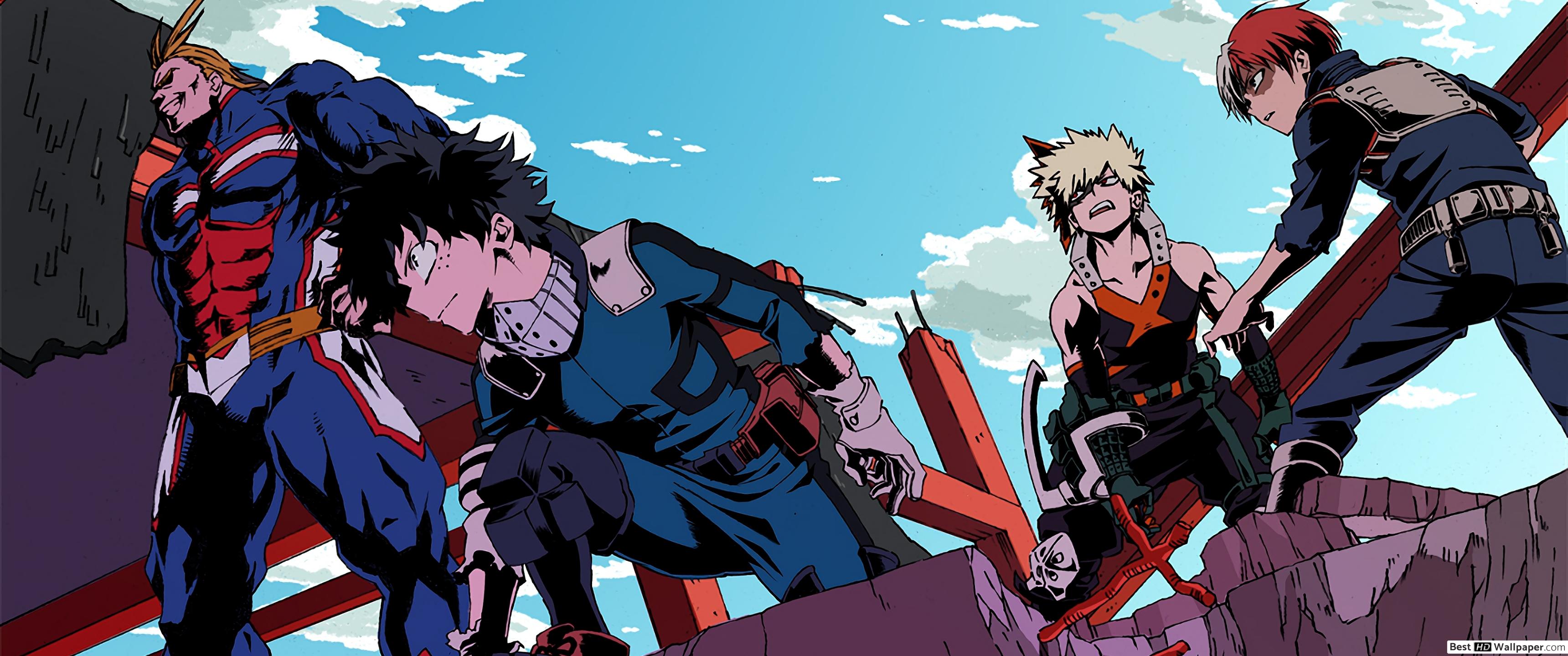 3440x1440 My Hero Academia Wallpaper