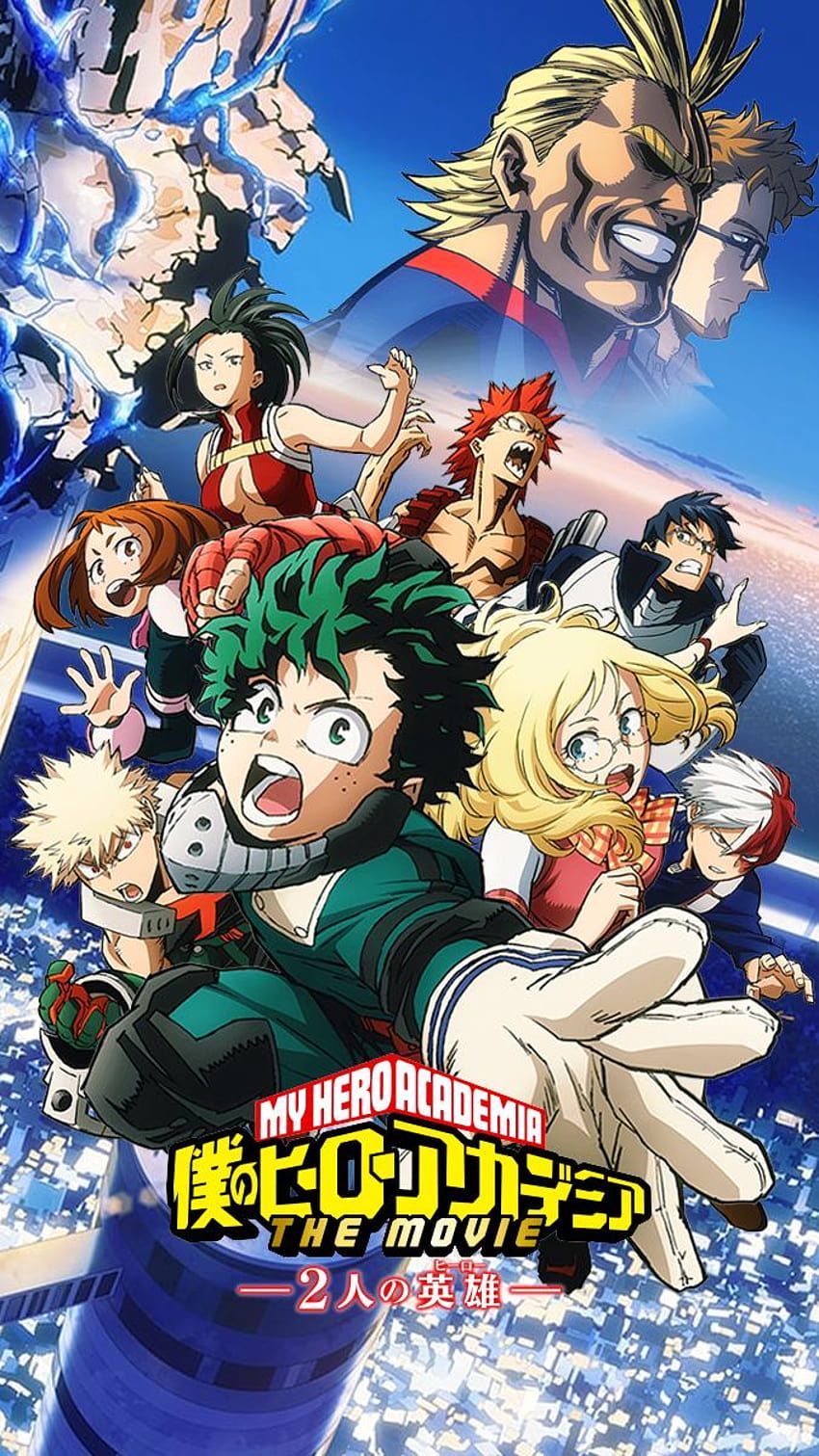850x1511 Two Heroes, my hero academy phone HD