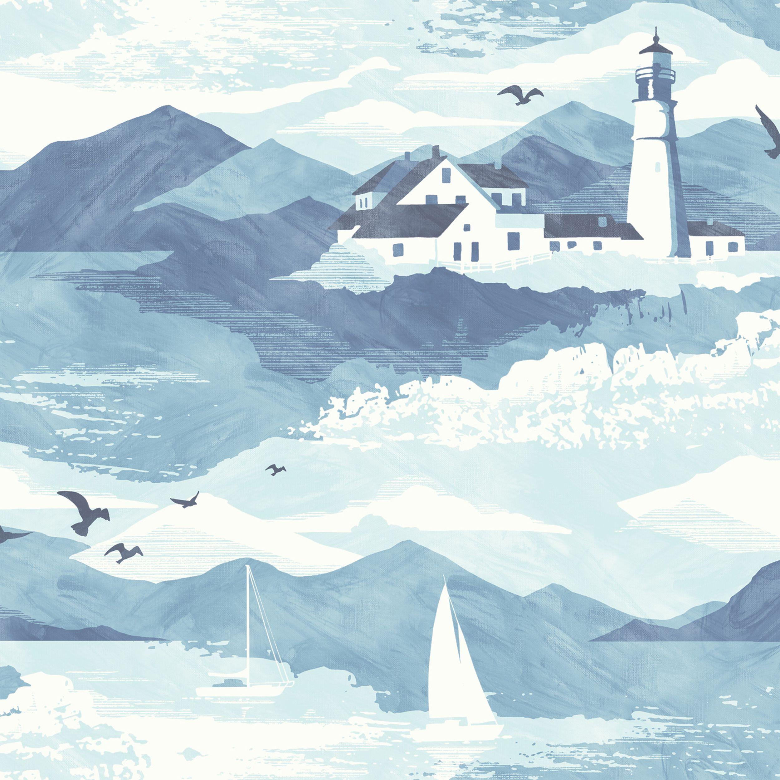 Hình nền 2500x2500 Lighthouse Blue Nautical.  Các phòng ban.  Tự làm tại