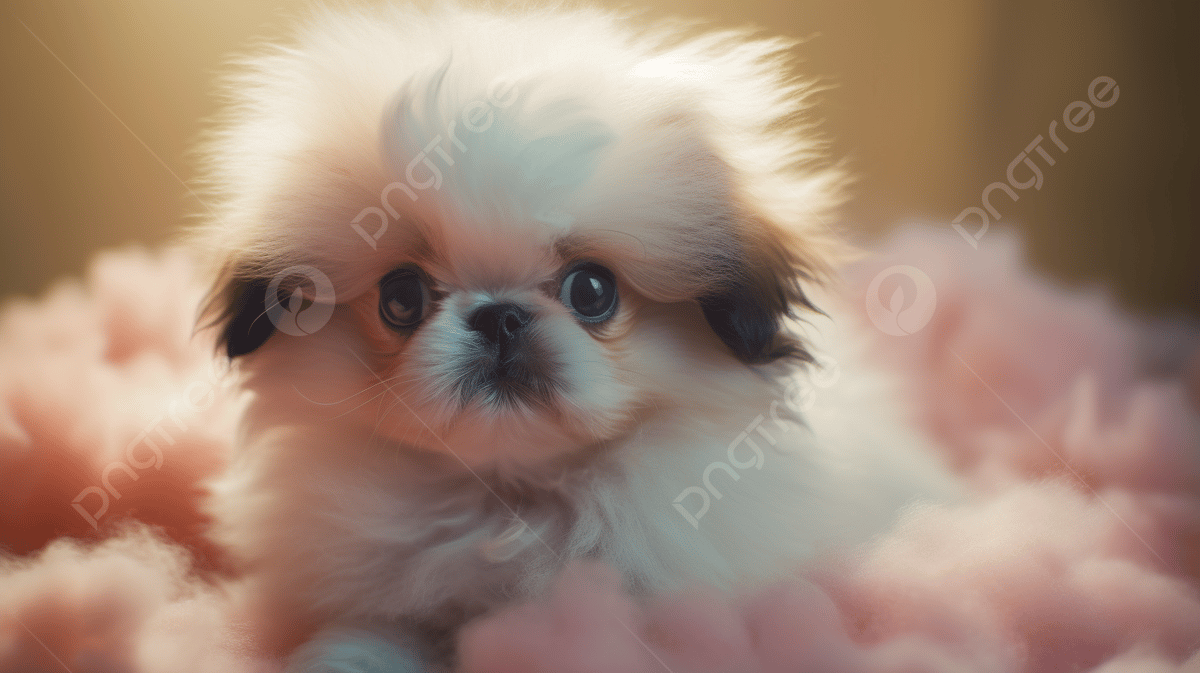 1200x673 Pekingese Puppy In Pink HD Wallpaper