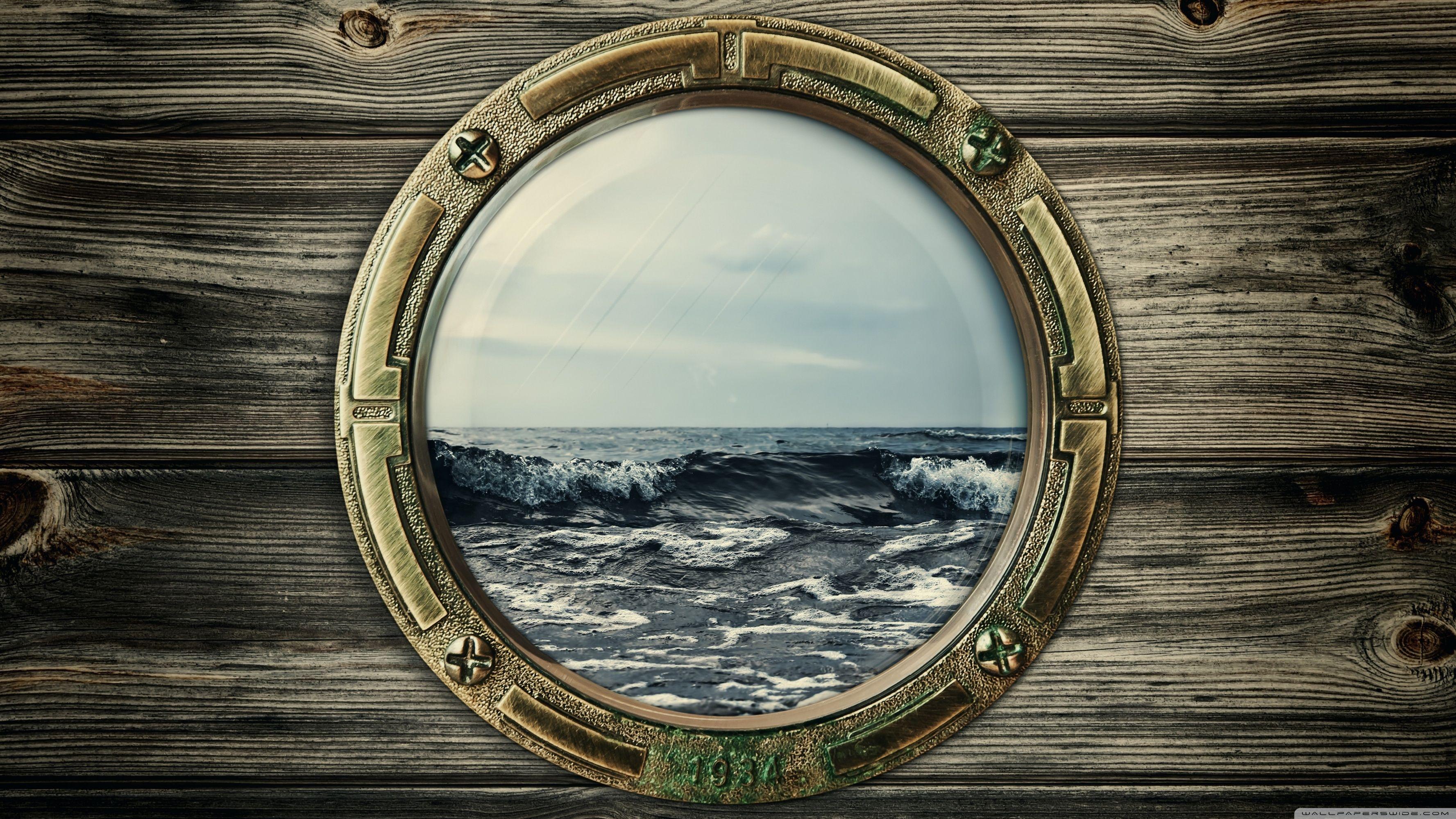 3554x1999 Window Of Boat ❤ 4K HD Desktop Wallpaper for 4K Ultra HD TV