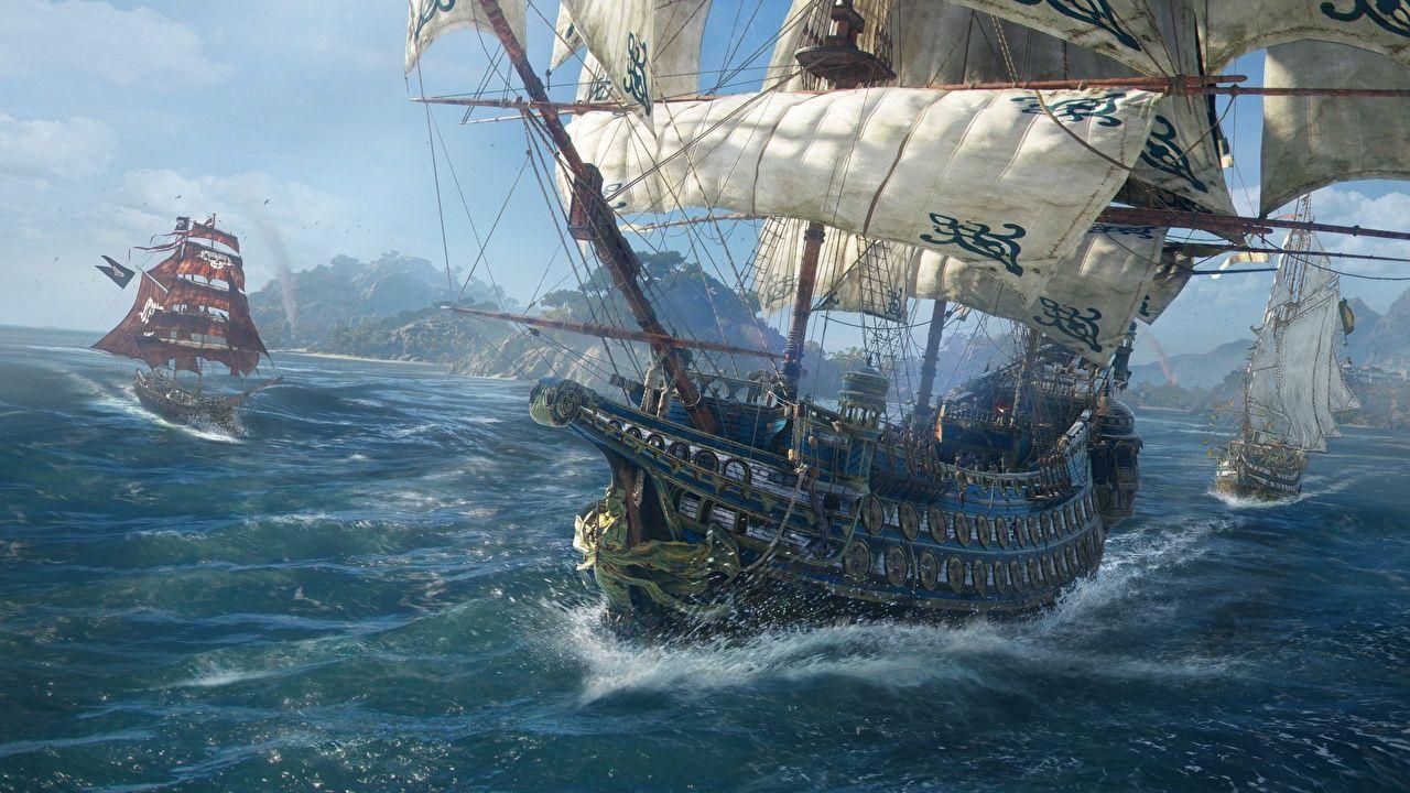 1280x720 Desktop Wallpaper Skull and Bones Games Ships Sailing