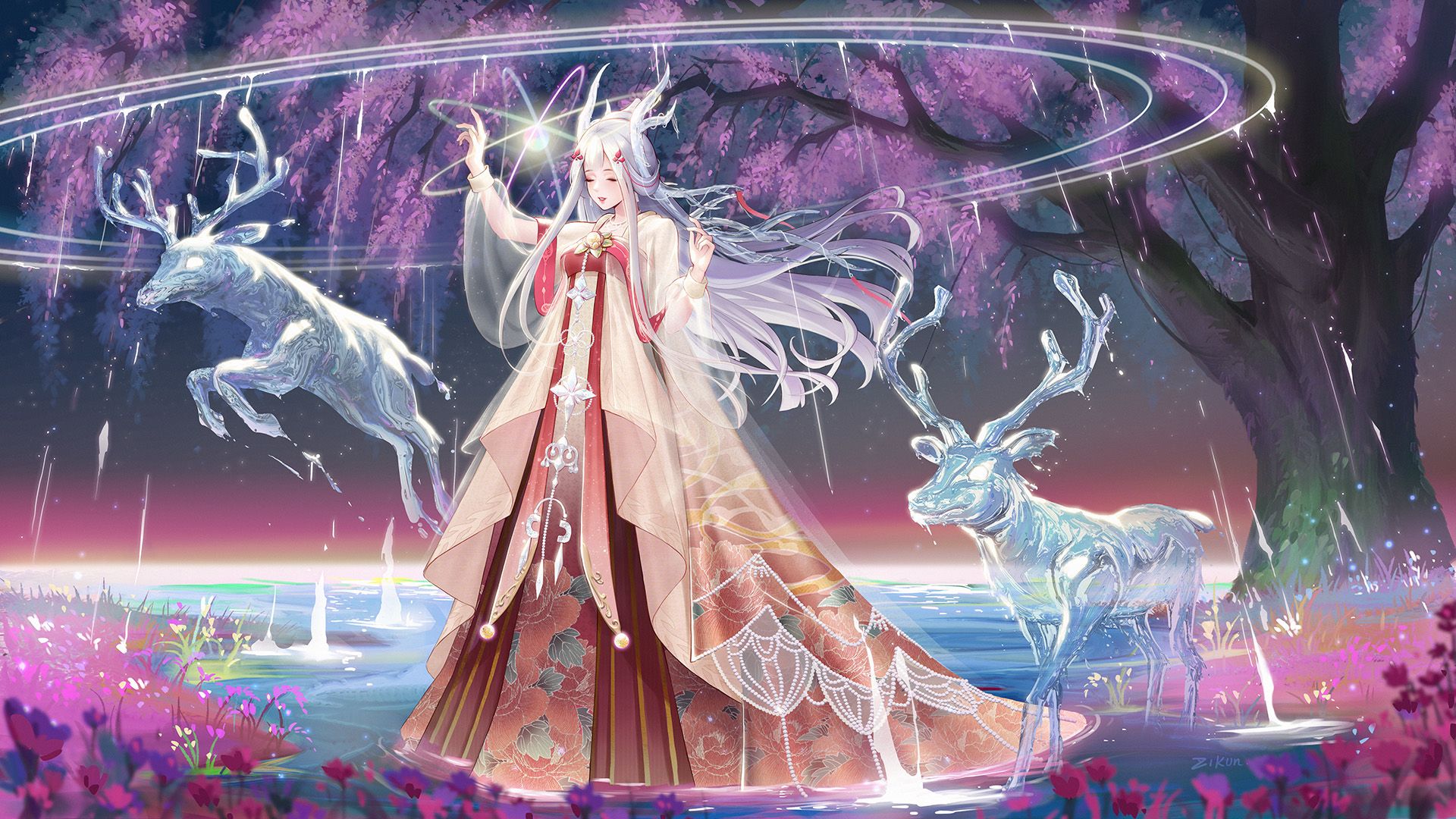 1920x1080 Anime Angel Girl Wallpaper, HD Fantasy
