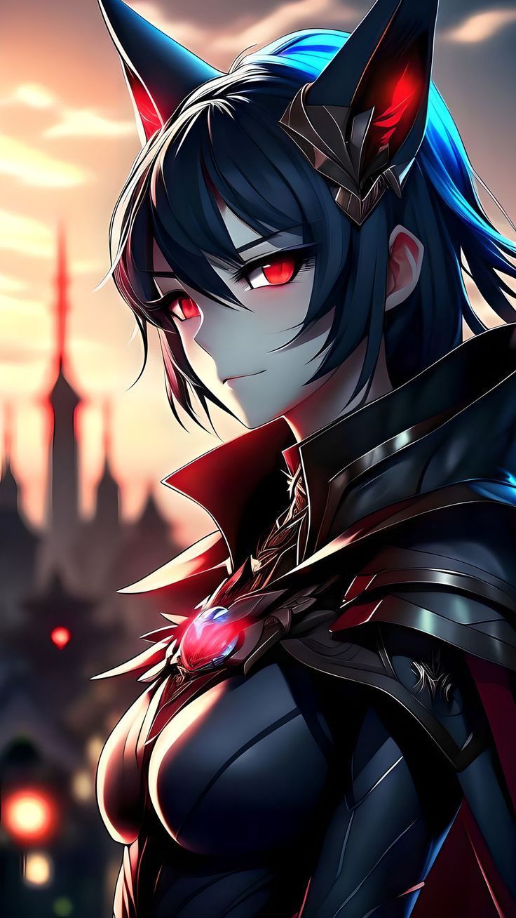 736x1308 Wallpaper girl, warrior, magician, ears