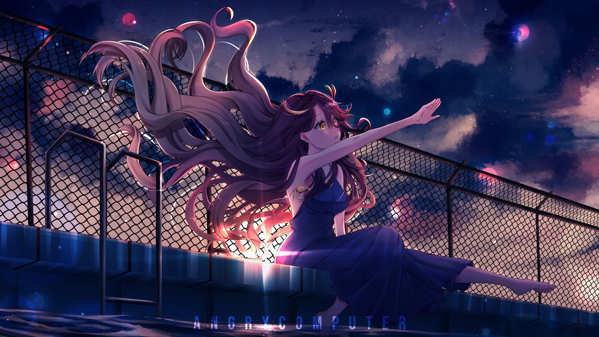 1920x1080 Fantasy anime girl