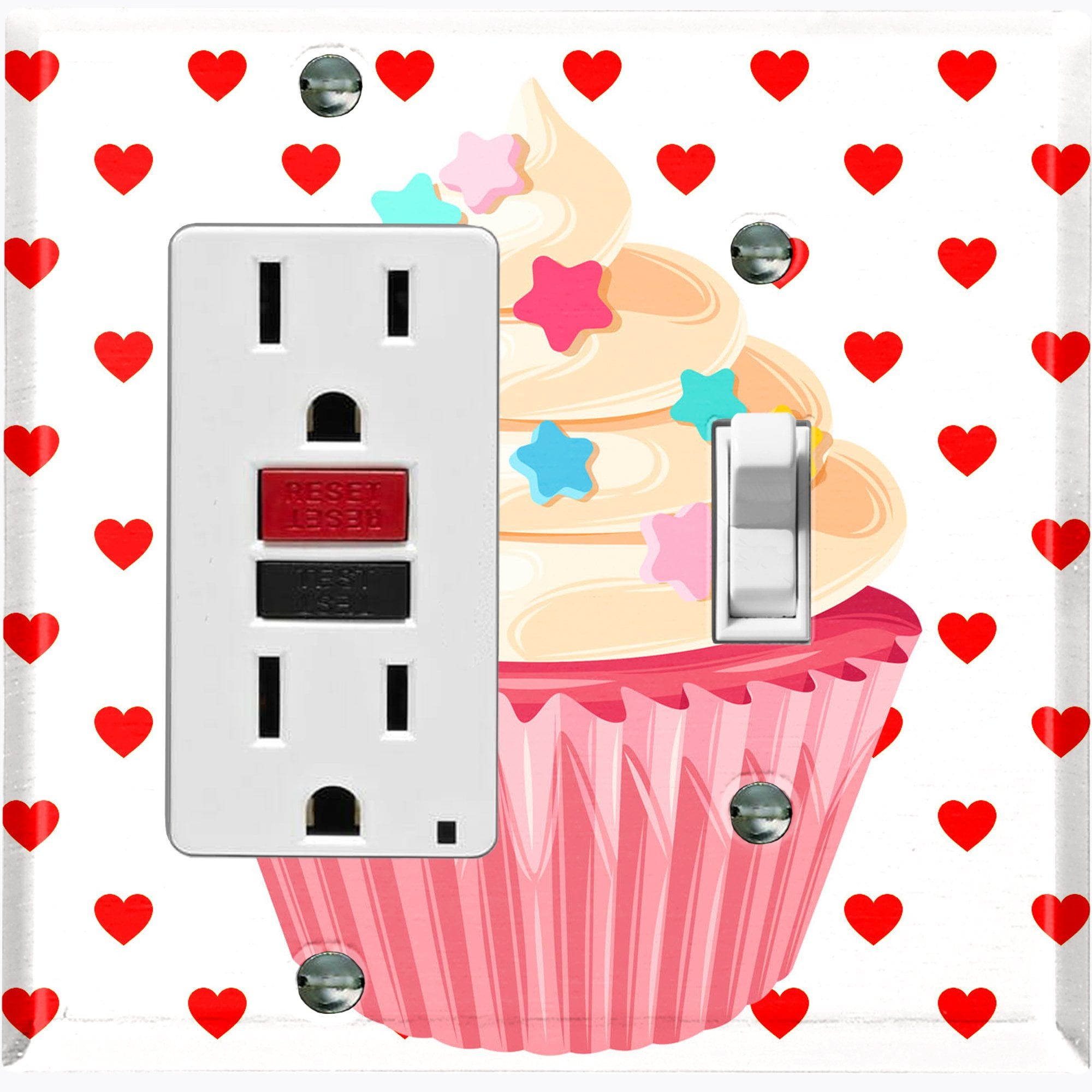 2000x2000 Metal Light Switch Plate Cover Red