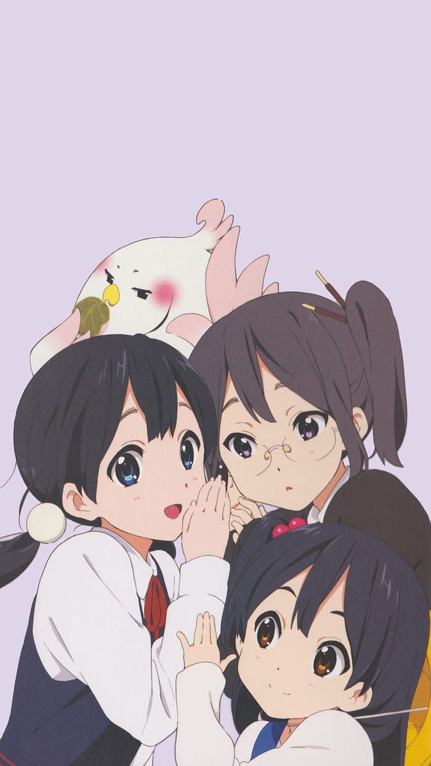 850x1511 Three sisters, three anime girl friends