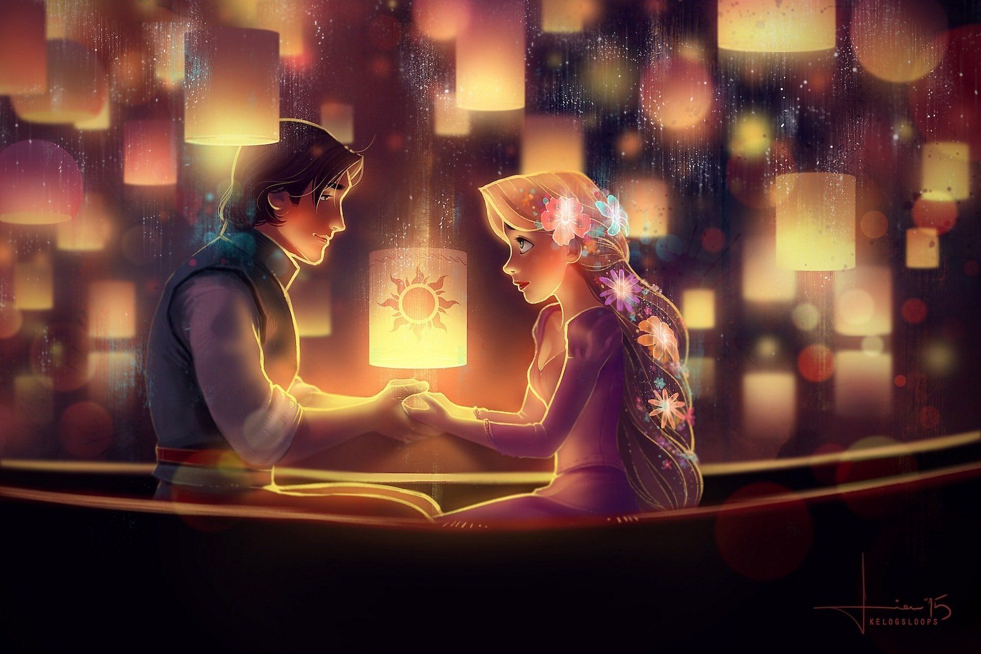 1920x1280 Rapunzel & Flynn HD Wallpaper