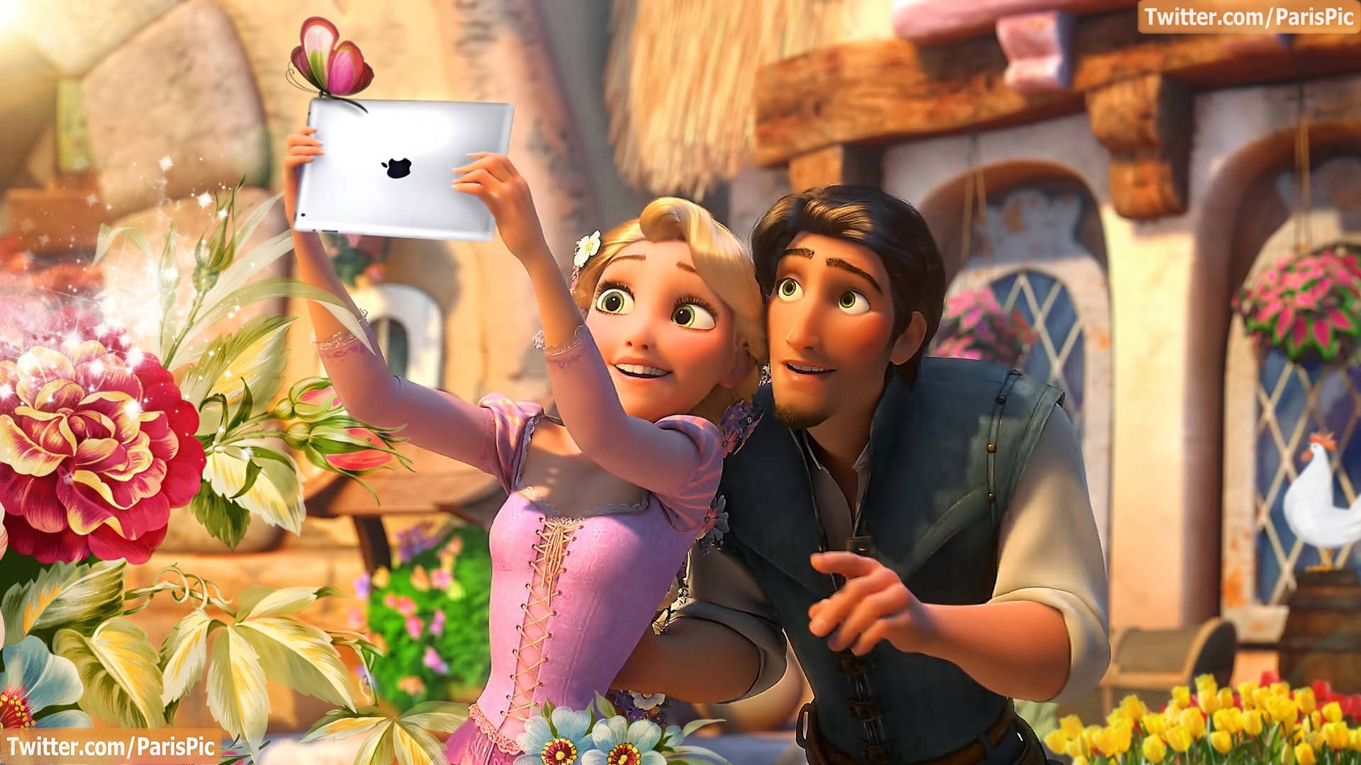 1920x1080 Rapunzel And Flynn Disney Desktop
