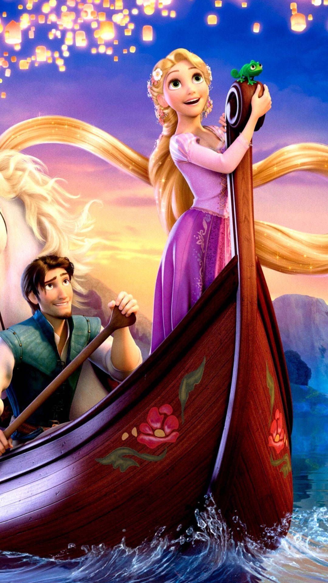 1080x1920 Rapunzel And Eugene Enjoying Time