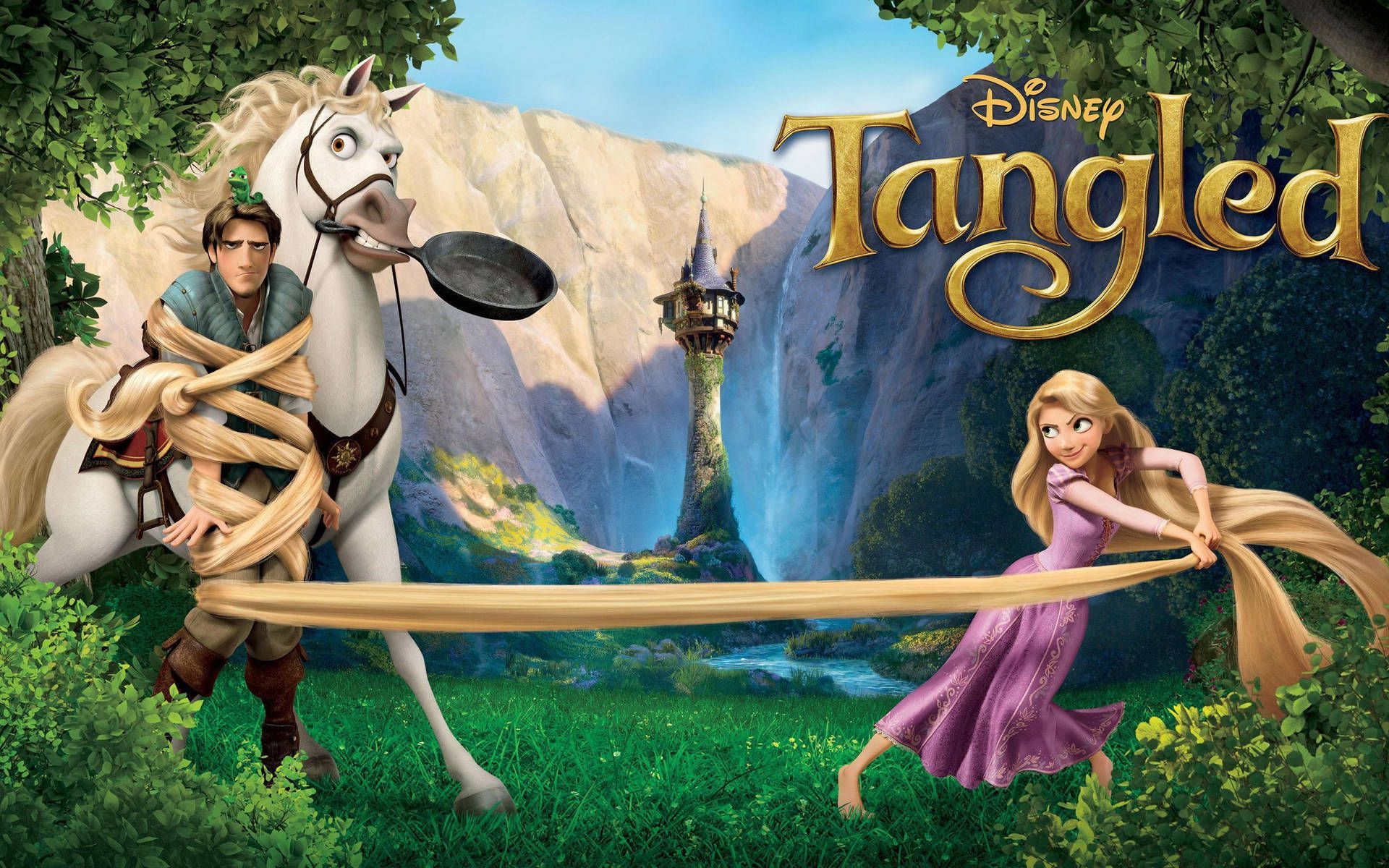 1920x1200 Tangled Rapunzel Wrapped Flynn