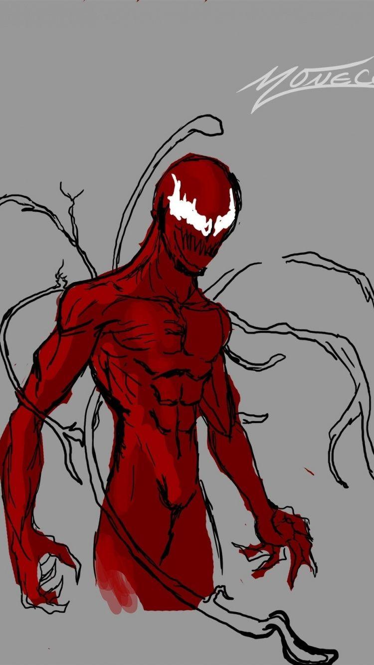 750x1334 Download 750x1334 Wallpaper Carnage, Super Villain, Art