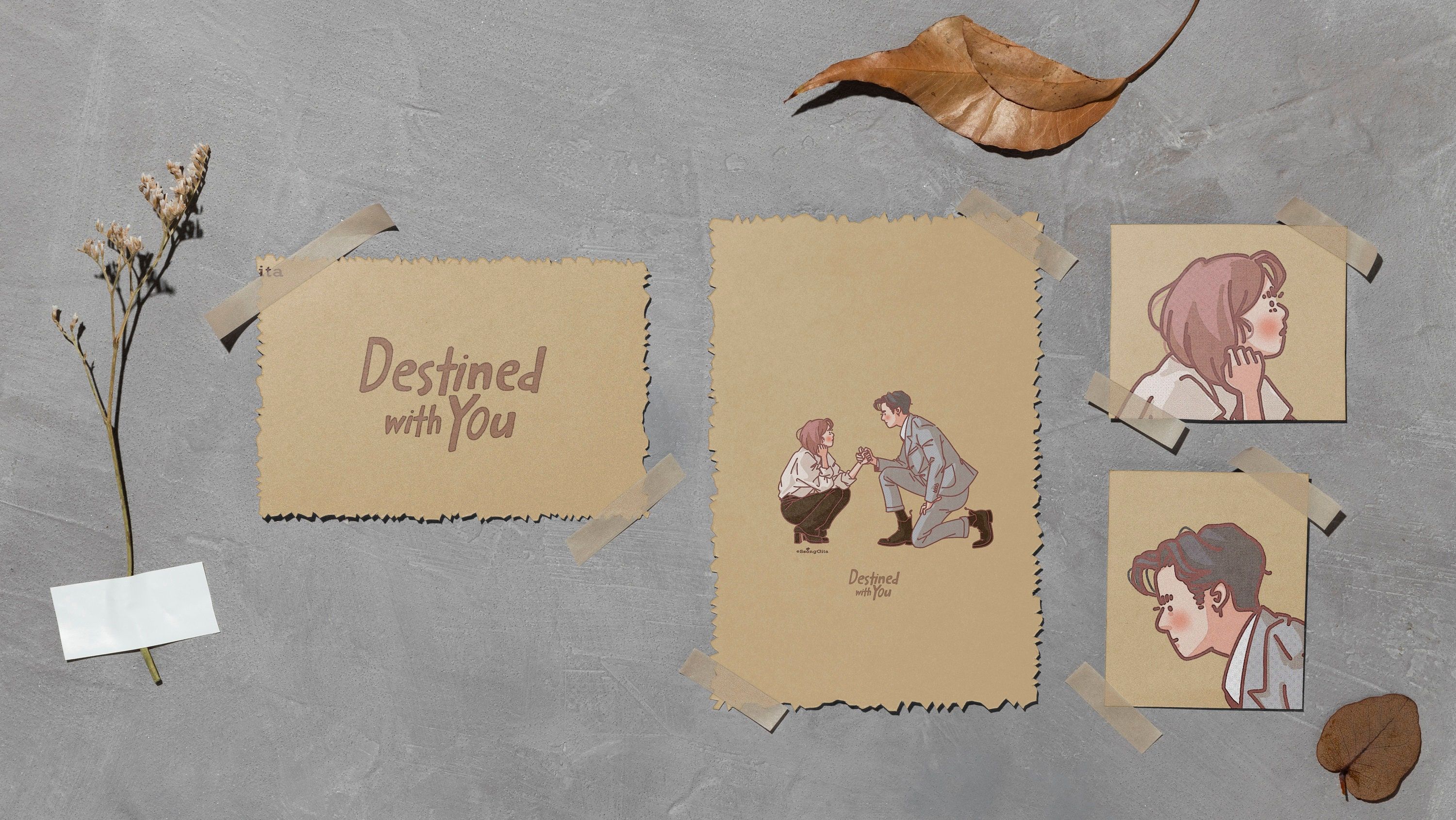 3000x1688 K Drama Illustration Art Poster