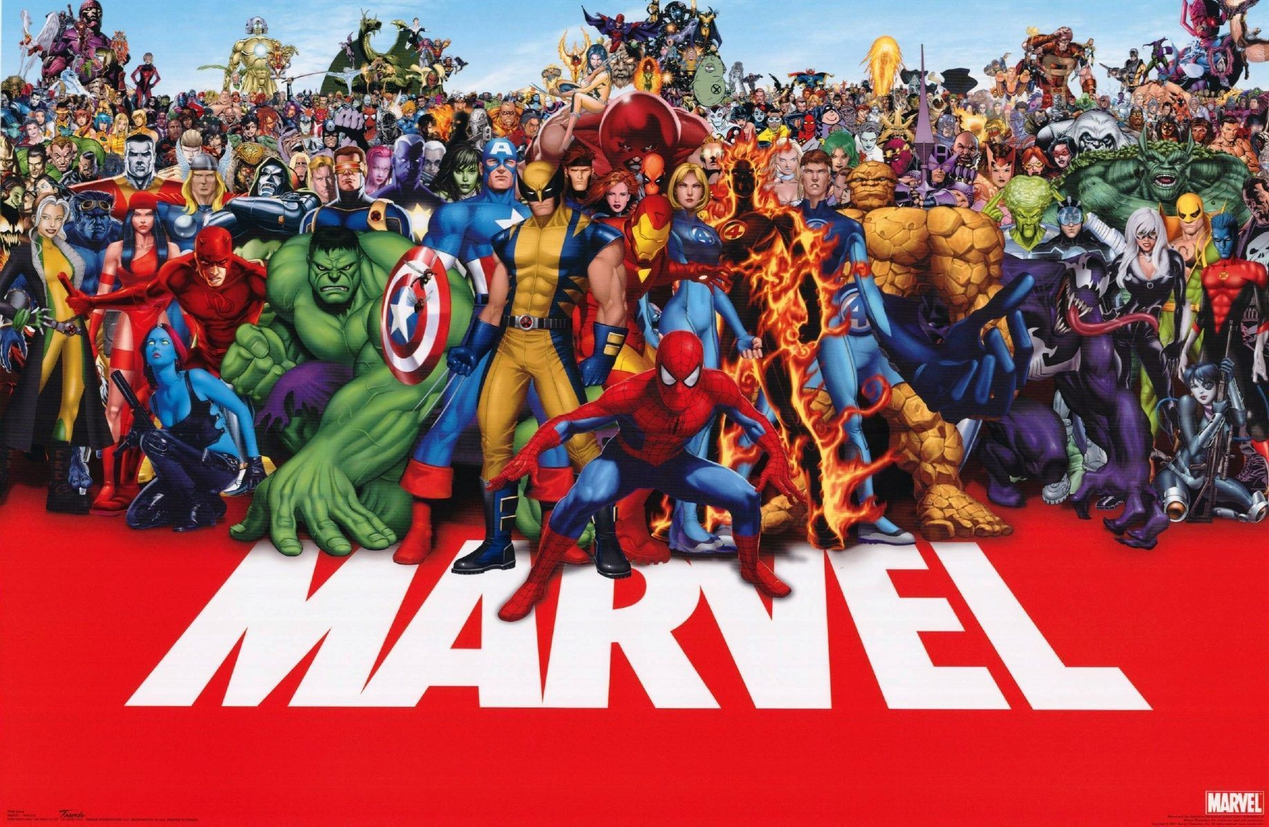 1836x1197 marvel logo Desktop Wallpaper, Phone