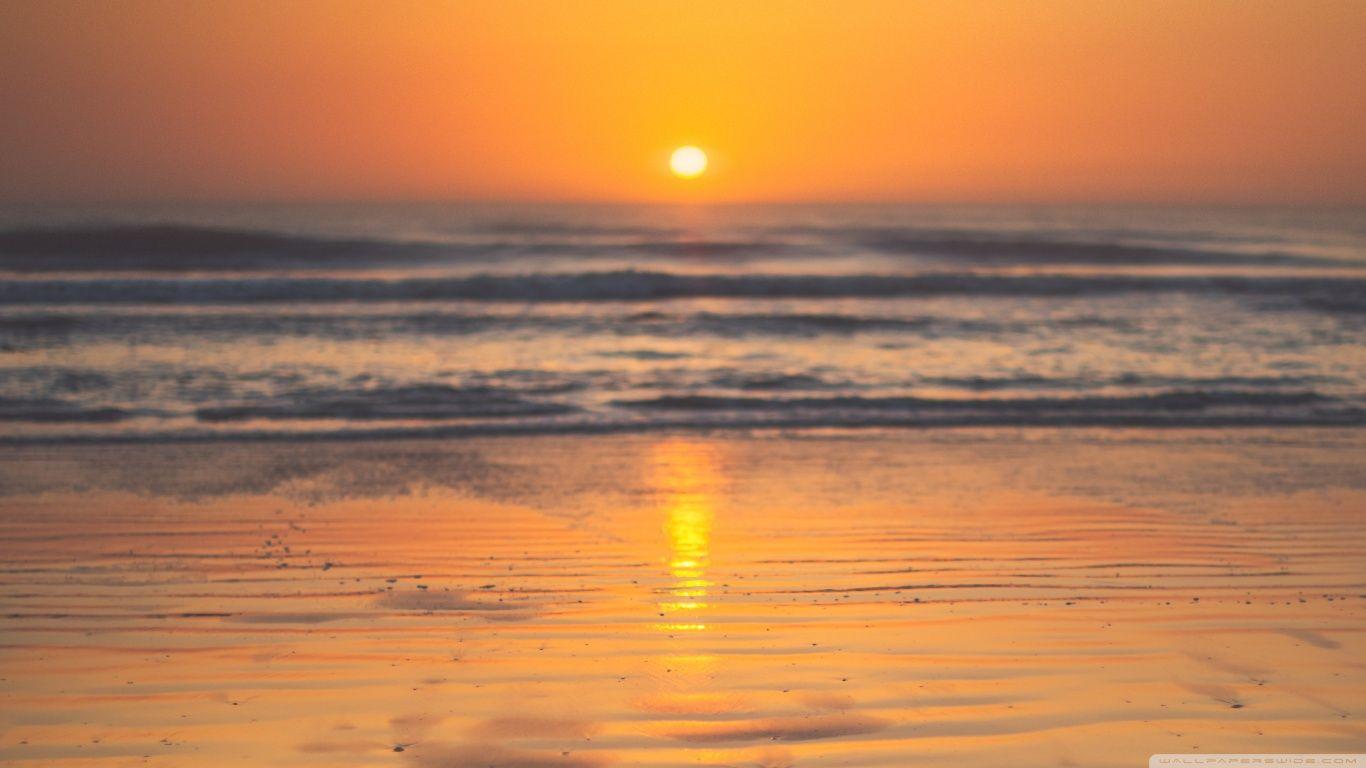 1366x768 Beautiful Sunrise Image HD Beach