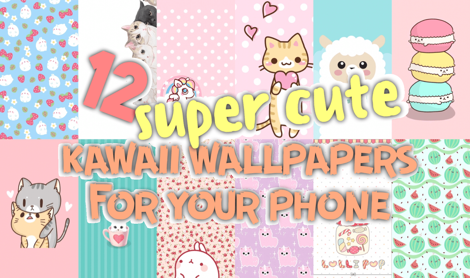 1600x948 super cute kawaii wallpaper for your phone