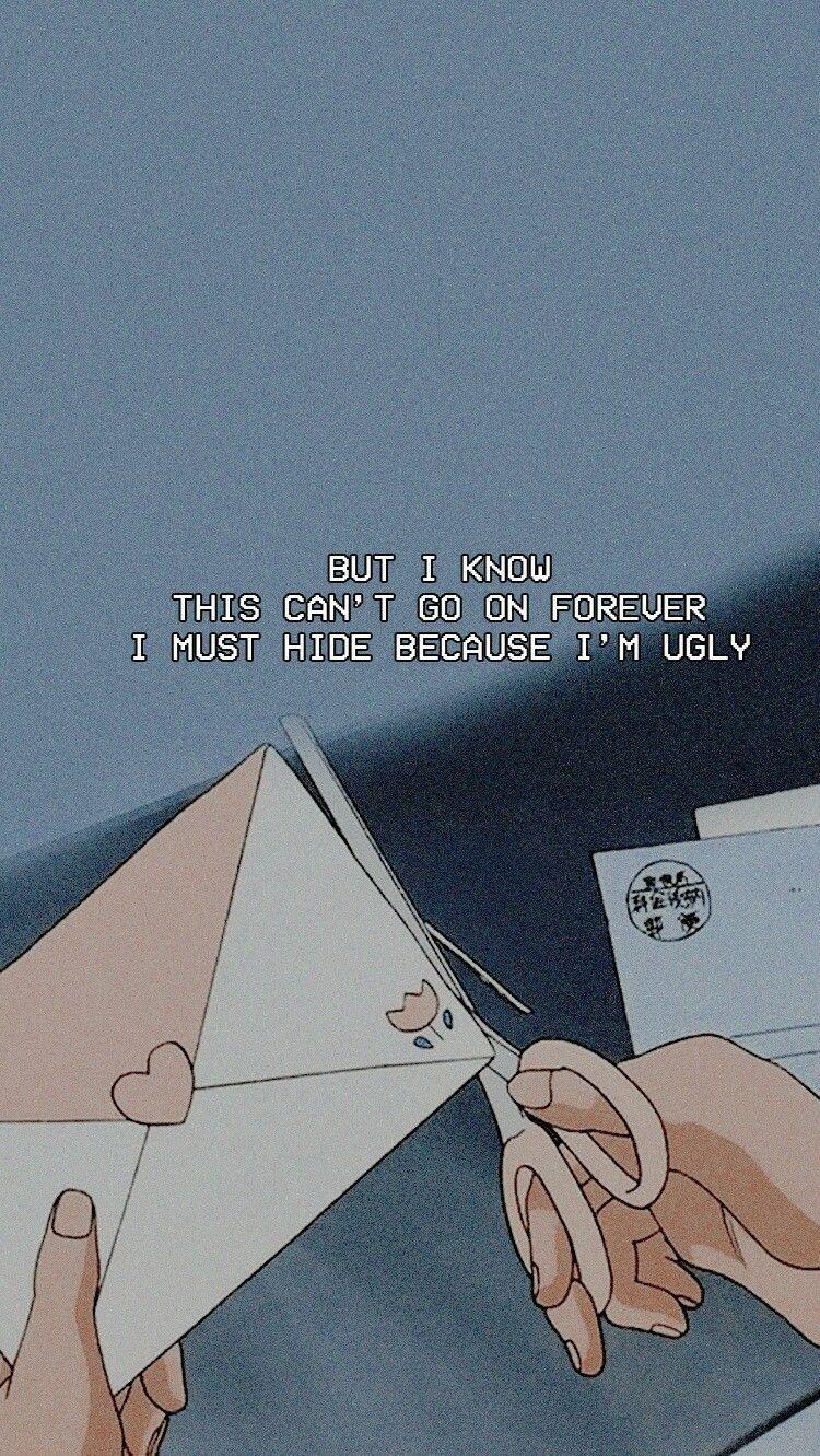 750x1331 BTS Lyrics Wallpaper