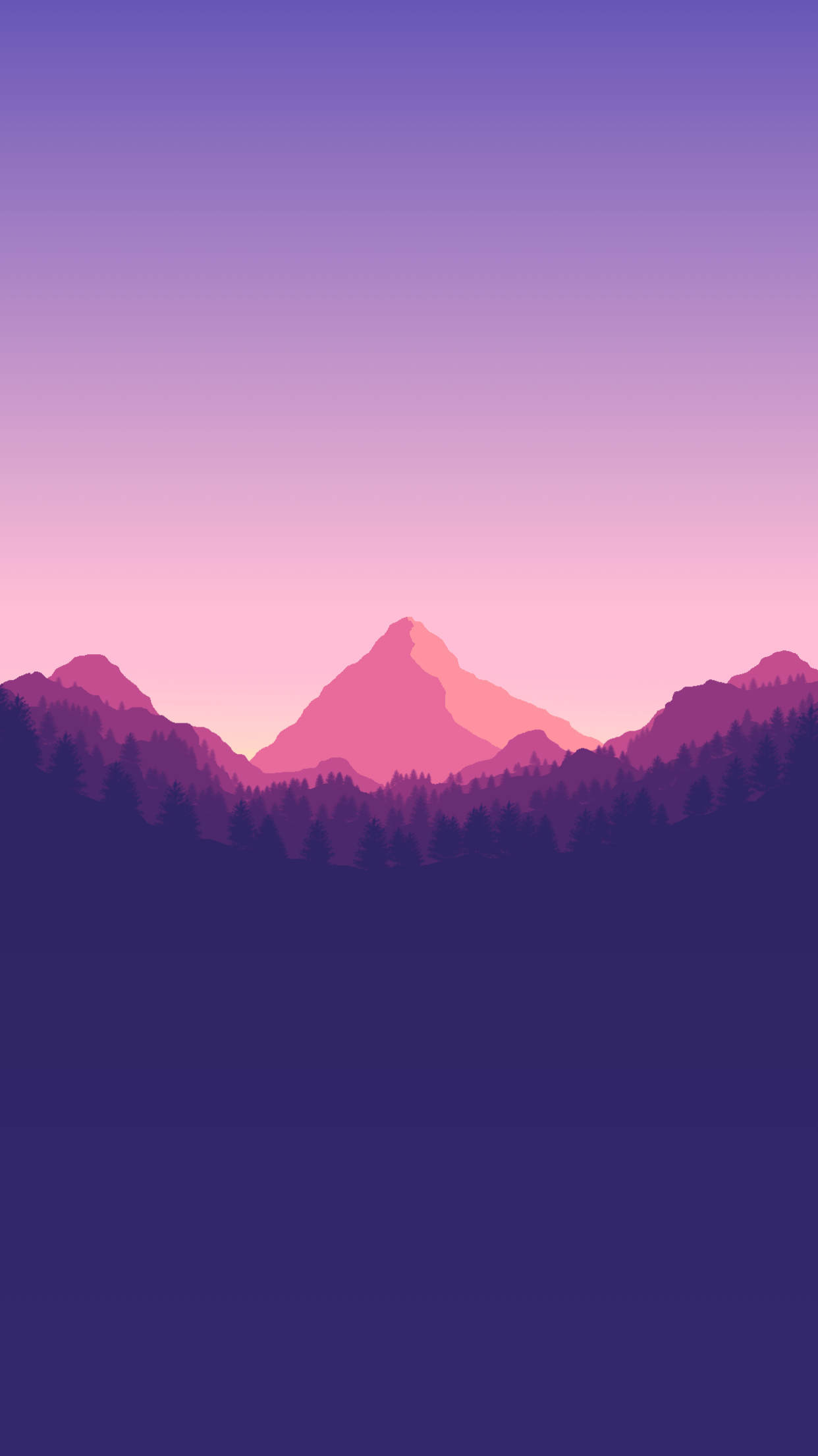 Download Minecraft Aesthetic Purple Lake Mountain Wallpaper | Wallpapers.com