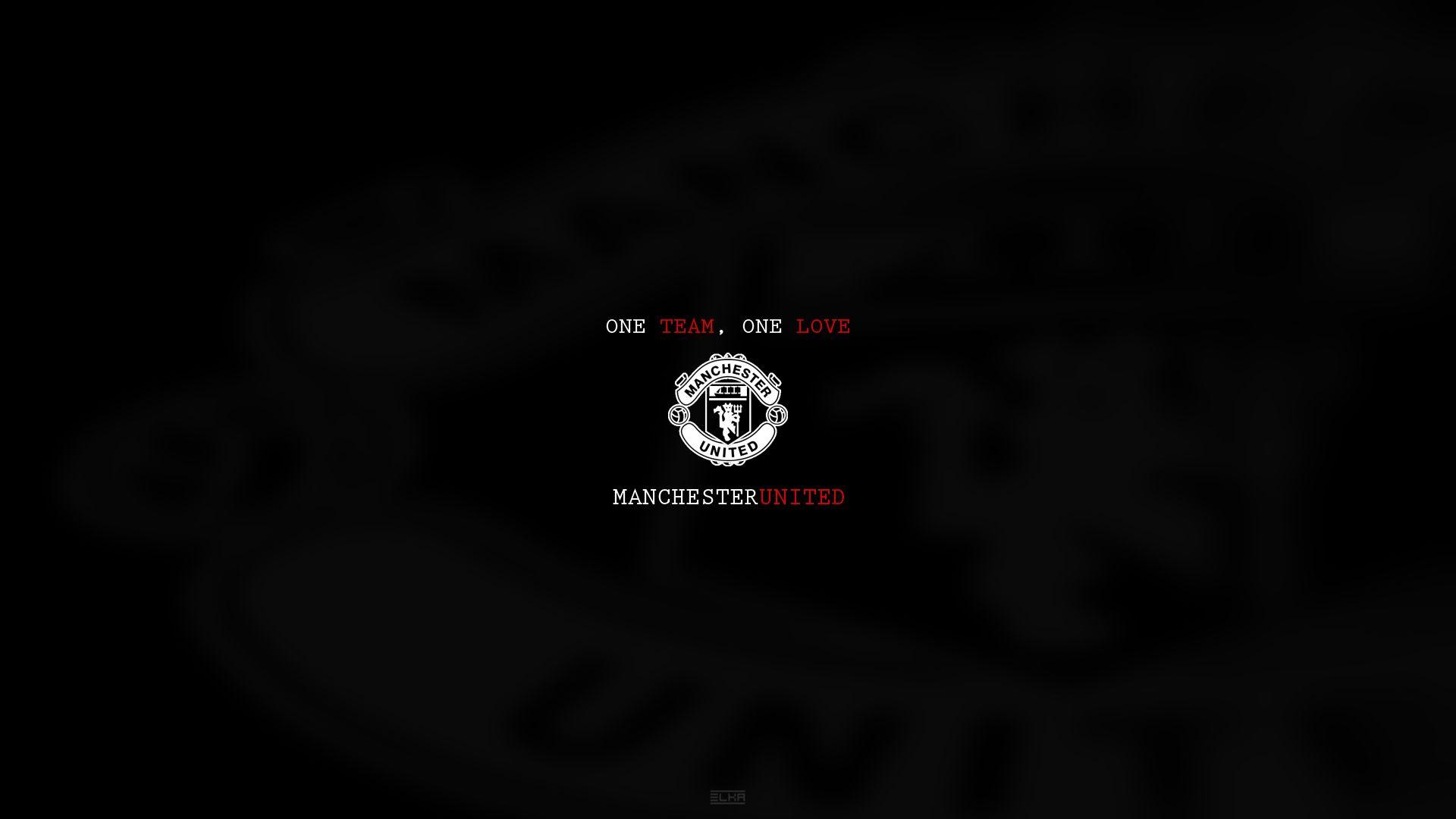 1920x1080 Manchester United Black Wallpaper Full HD
