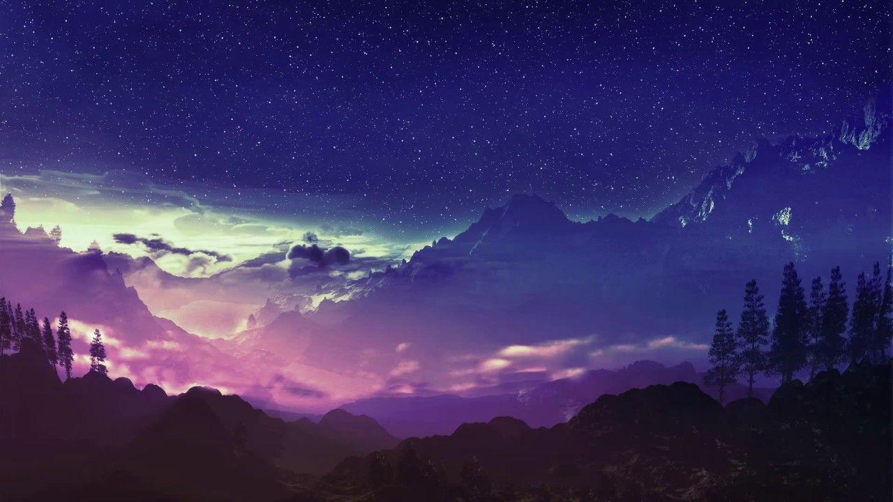 Núi 1280x720 với các vì sao [1080p 60FPS)
Đối với công cụ hình nền