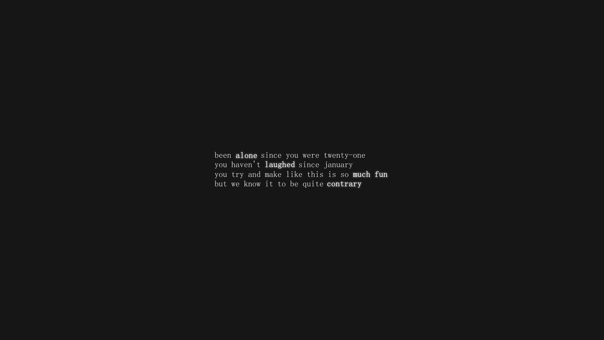 1920x1080 White text on black background, music, The Shins, indie rock, song HD wallpaper