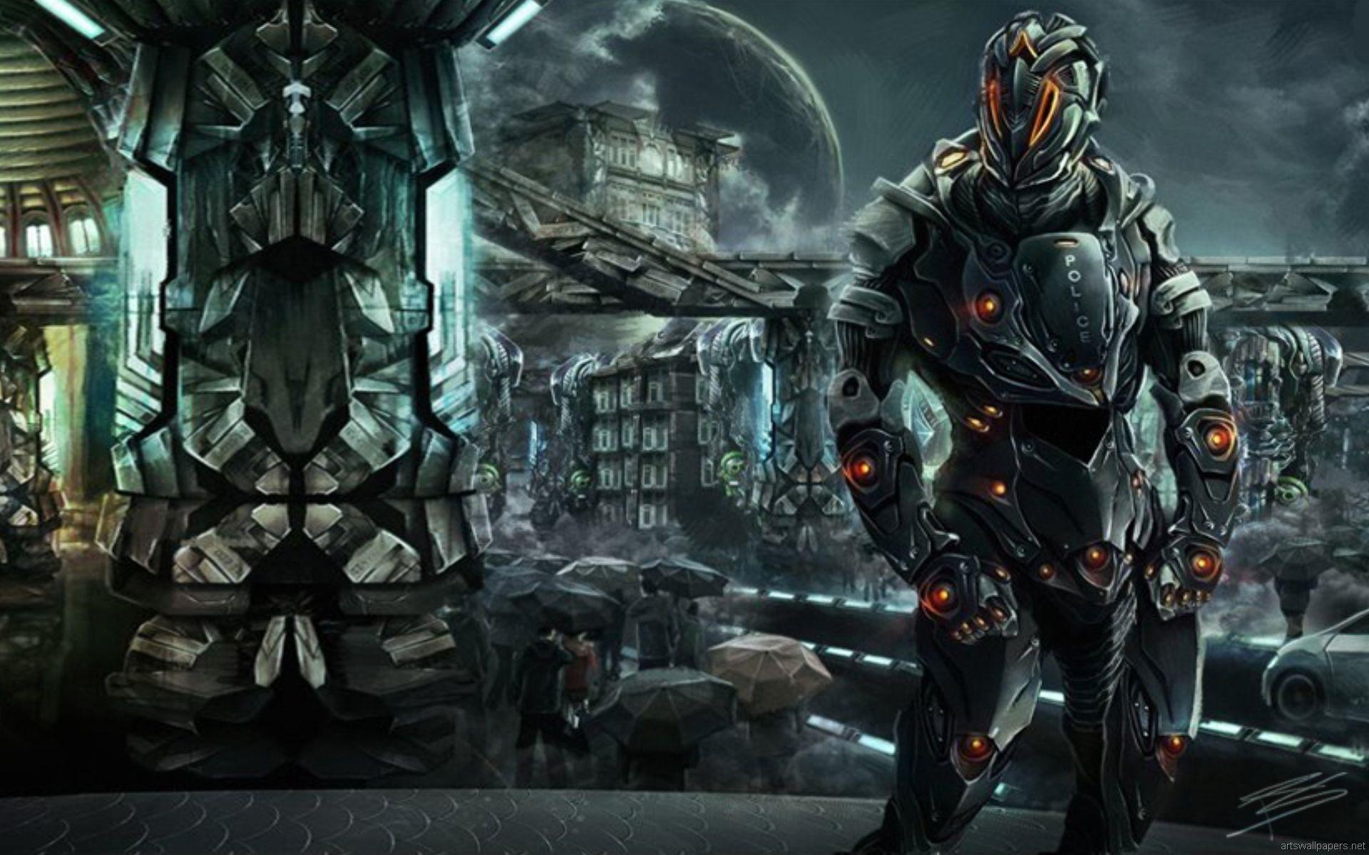 1920x1200 Sci Fi Warrior Wallpaper 6 X 1200
