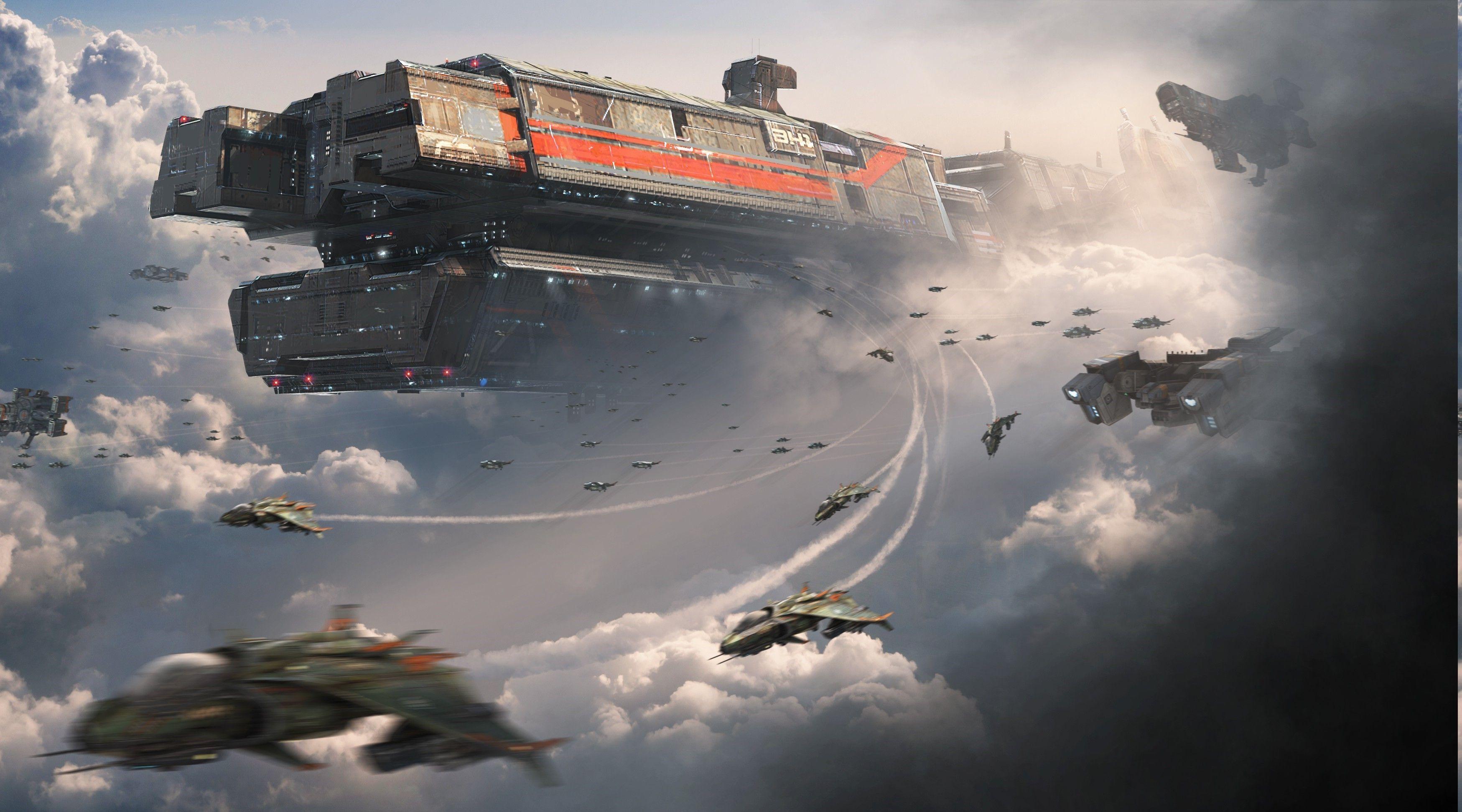 3498x1943 Science Fiction Art Wallpaper