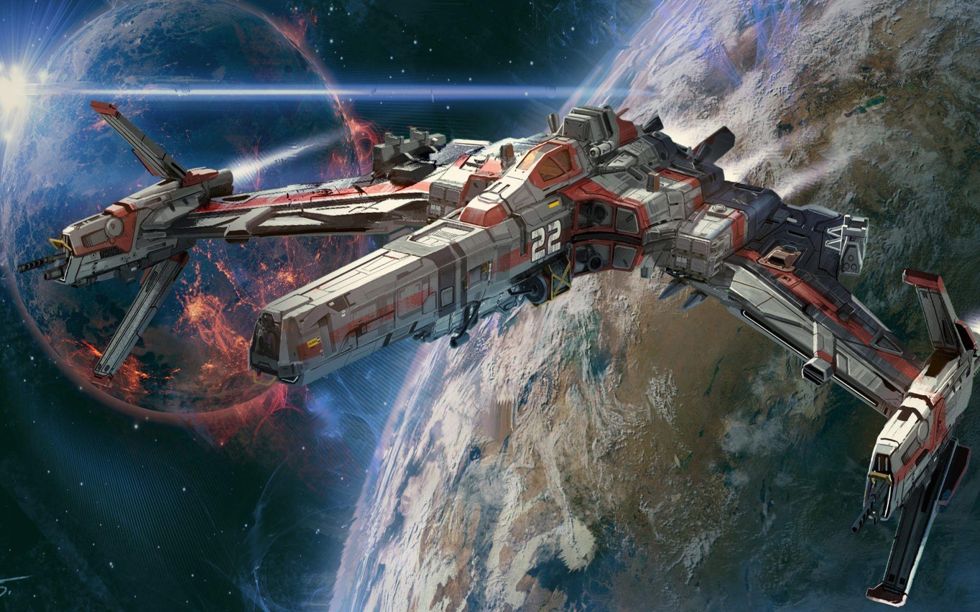 1920x1200 Spaceships Sci Fi, Art, Beautiful Picture Jude Smith